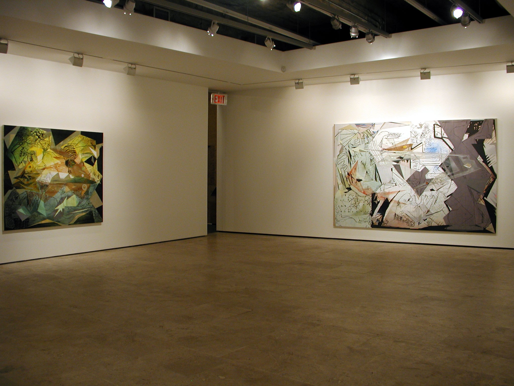 Installation view of Pedro Barbeito at Lehmann Maupin New York
