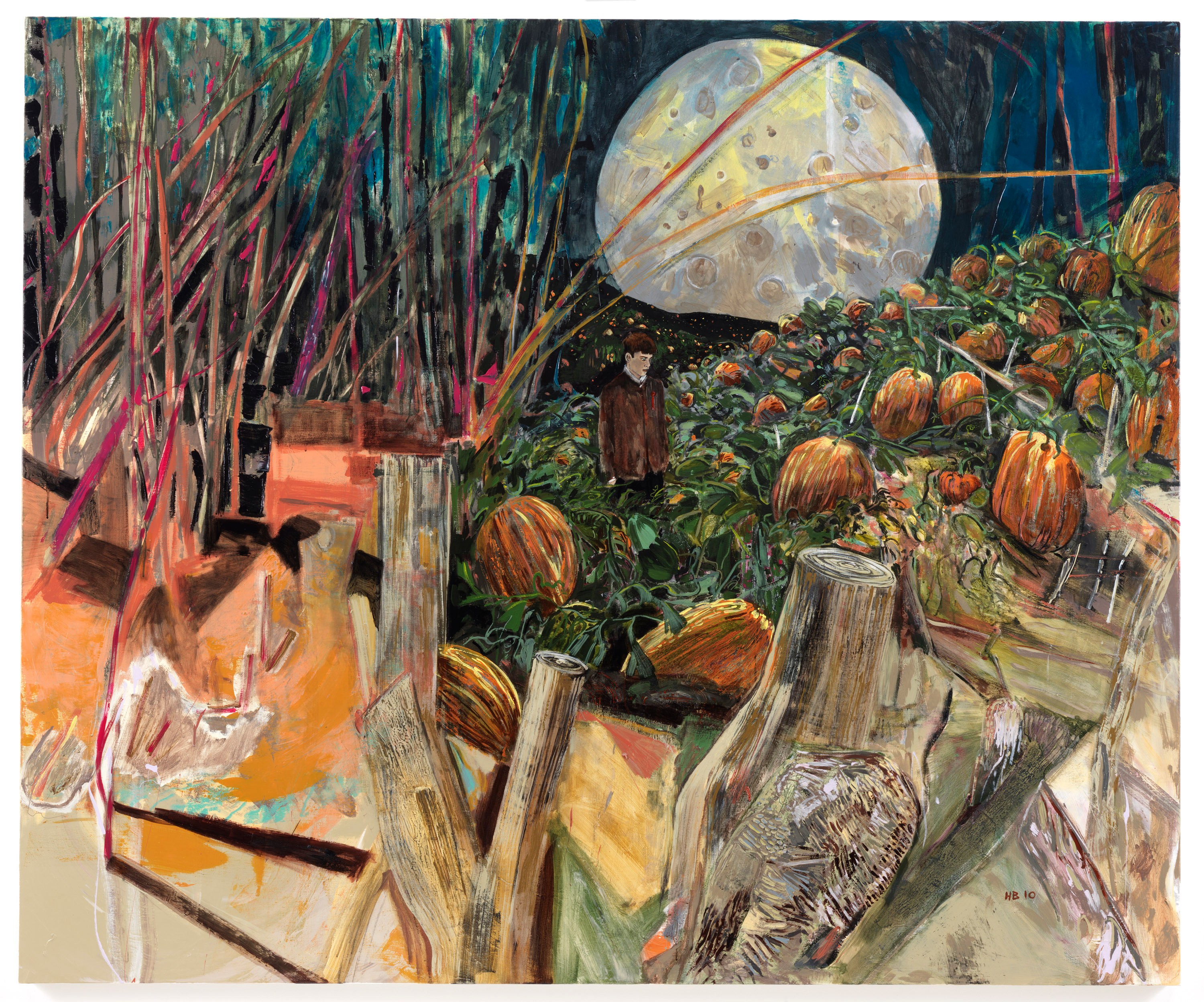 Painting by Hernan Bas