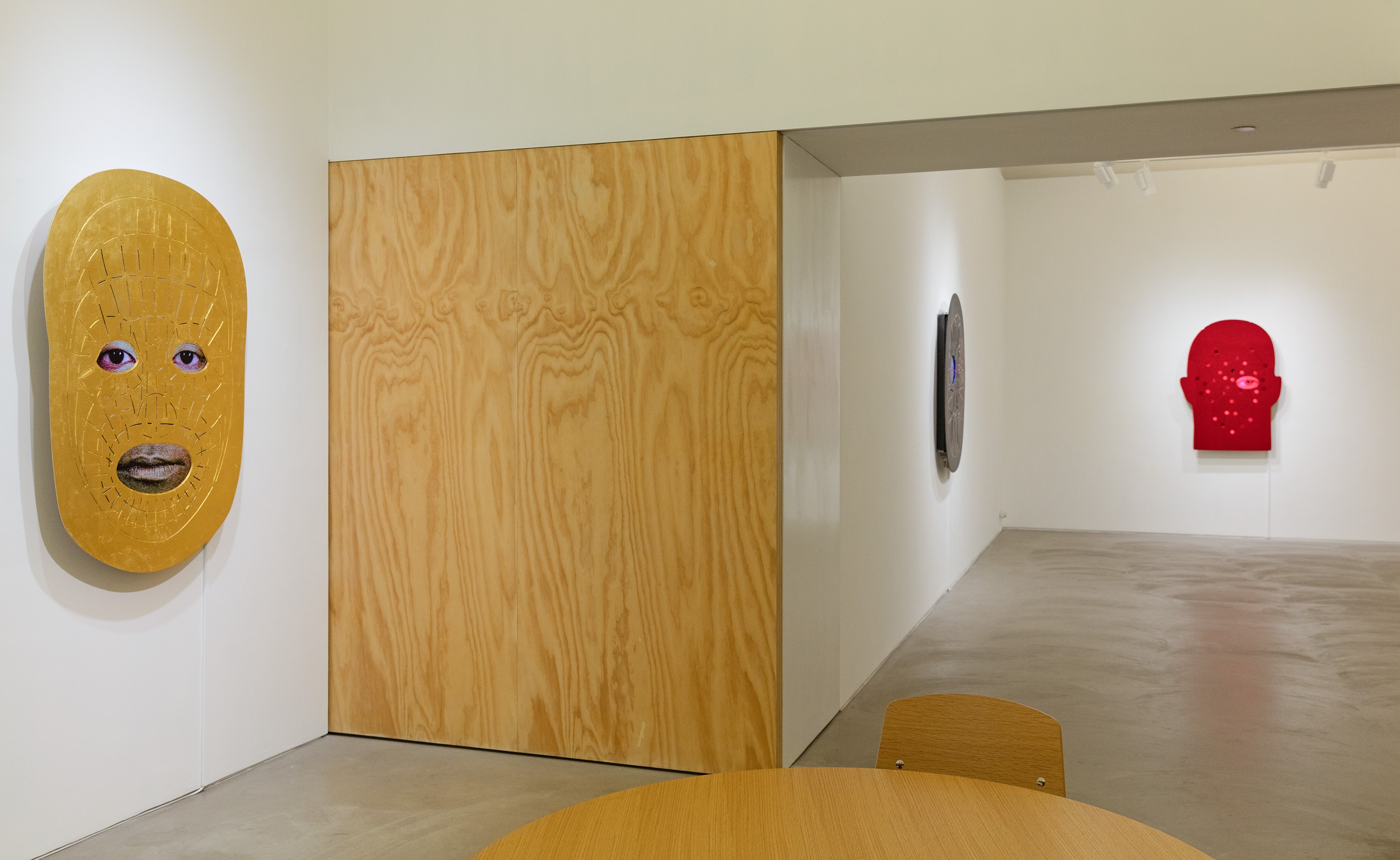 Installation view of Tony Oursler at Lehmann Maupin Hong Kong