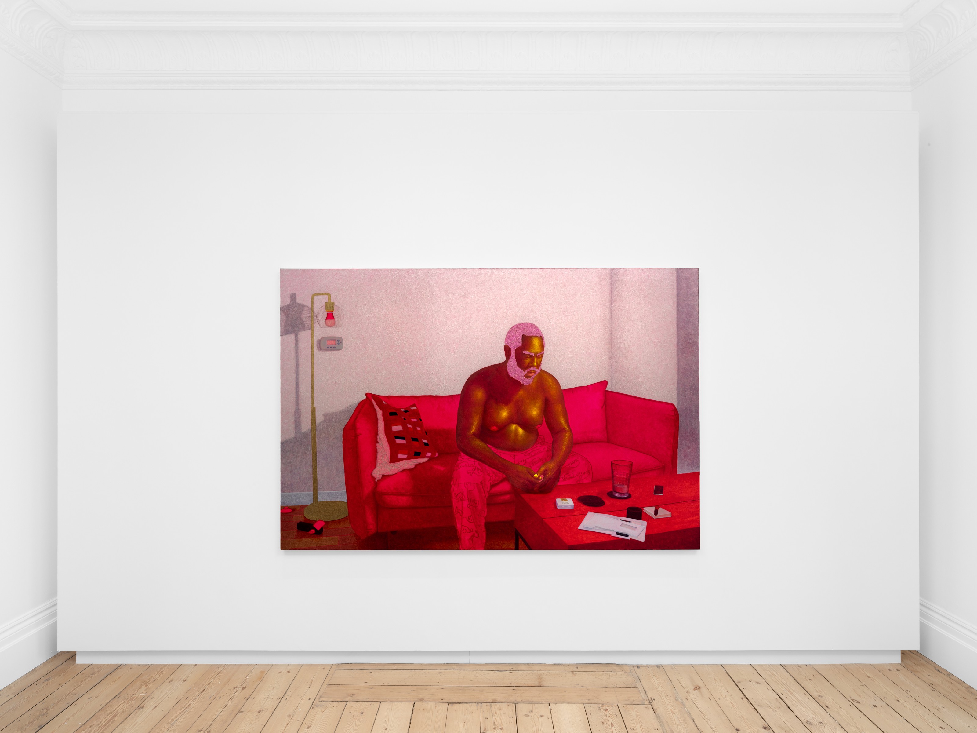 Installation view of Arcmanoro Niles at Lehmann Maupin London