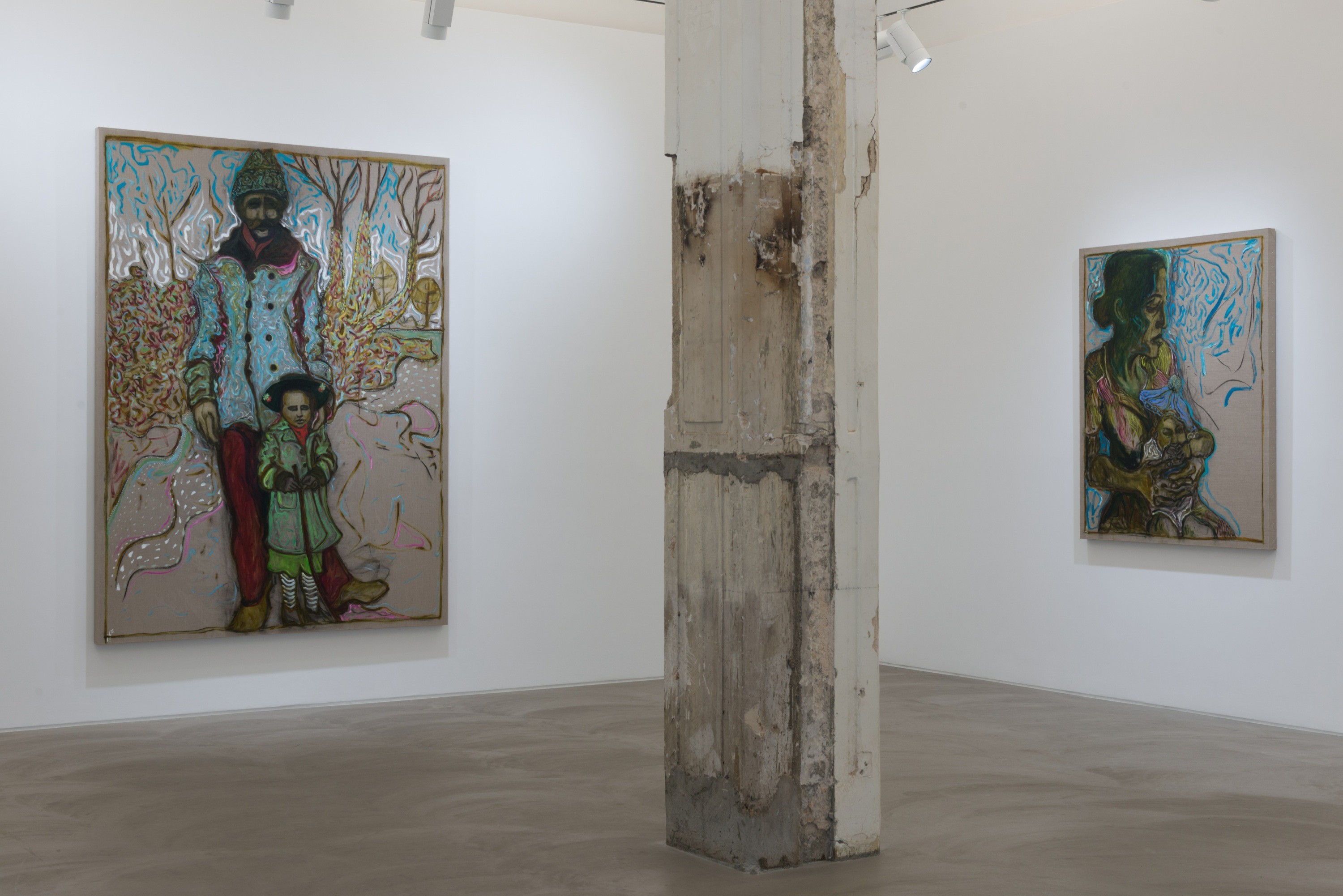 Installation view of edge of the forest at Lehmann Maupin Hong Kong