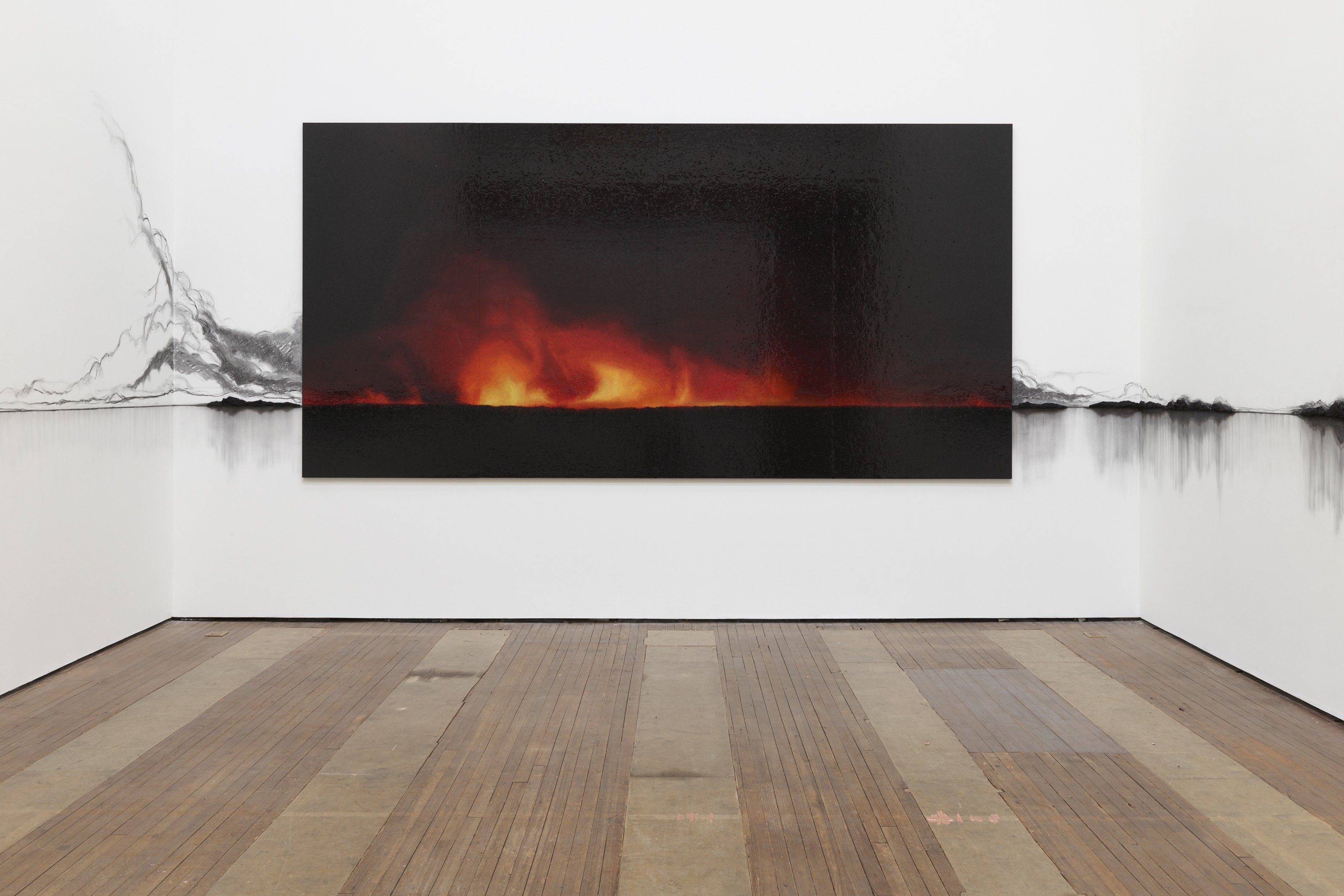 Installation view of Teresita Fernández at Lehmann Maupin New York