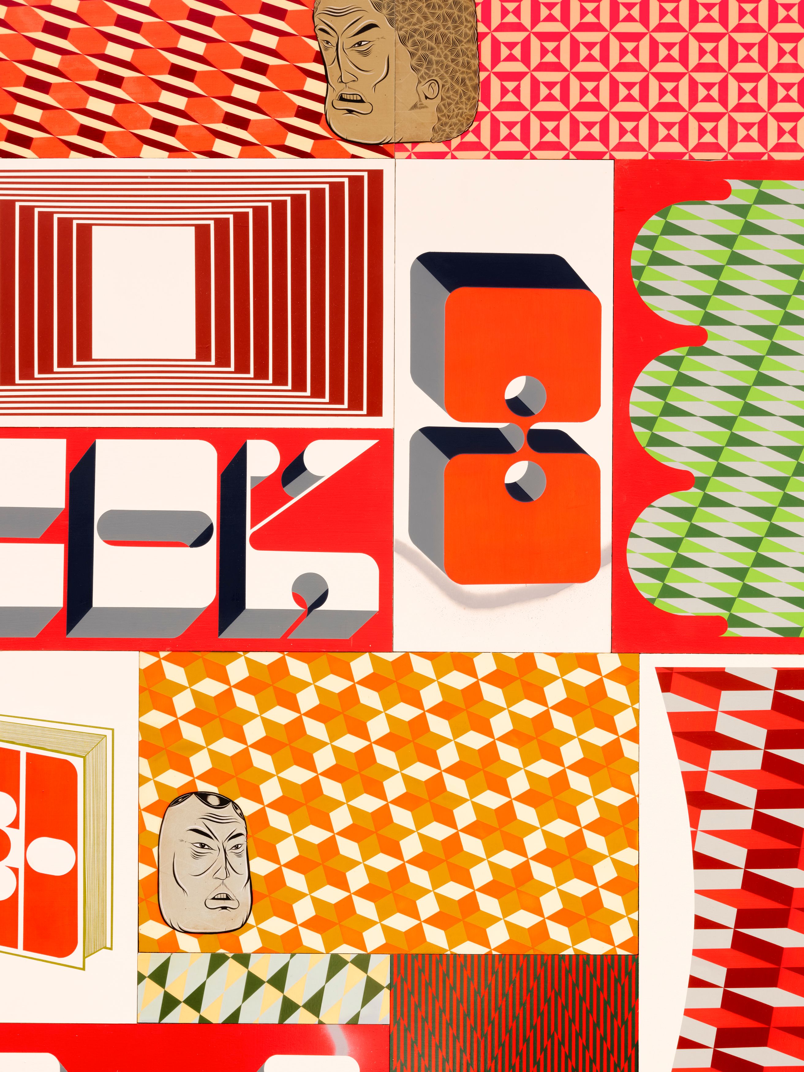 Wall work by Barry McGee