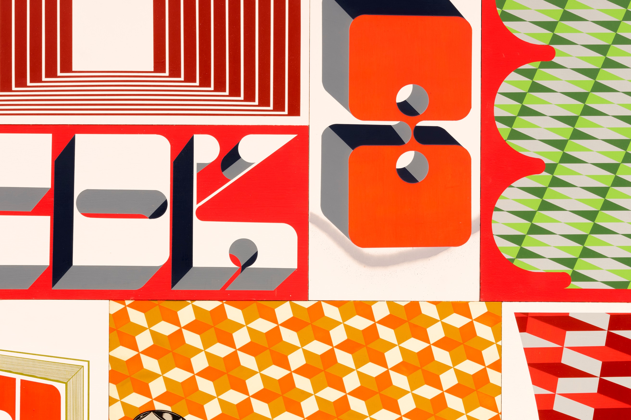 Wall work by Barry McGee