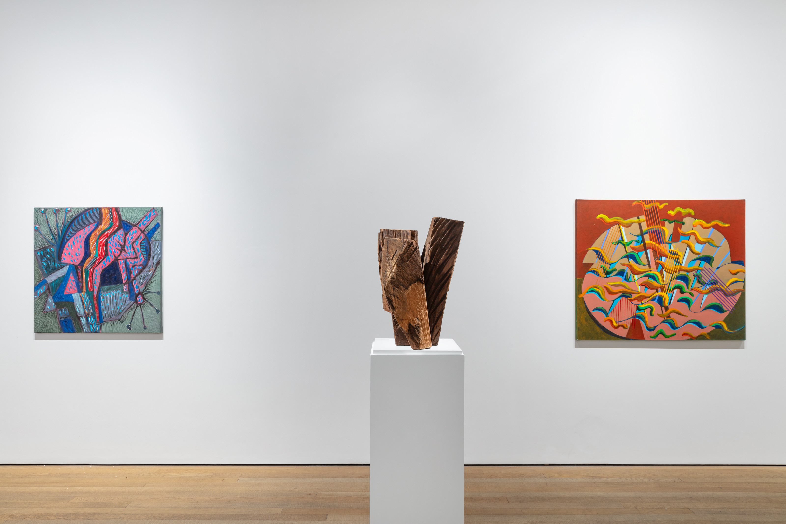 Installation view of Kim Yun Shin at Lehmann Maupin London