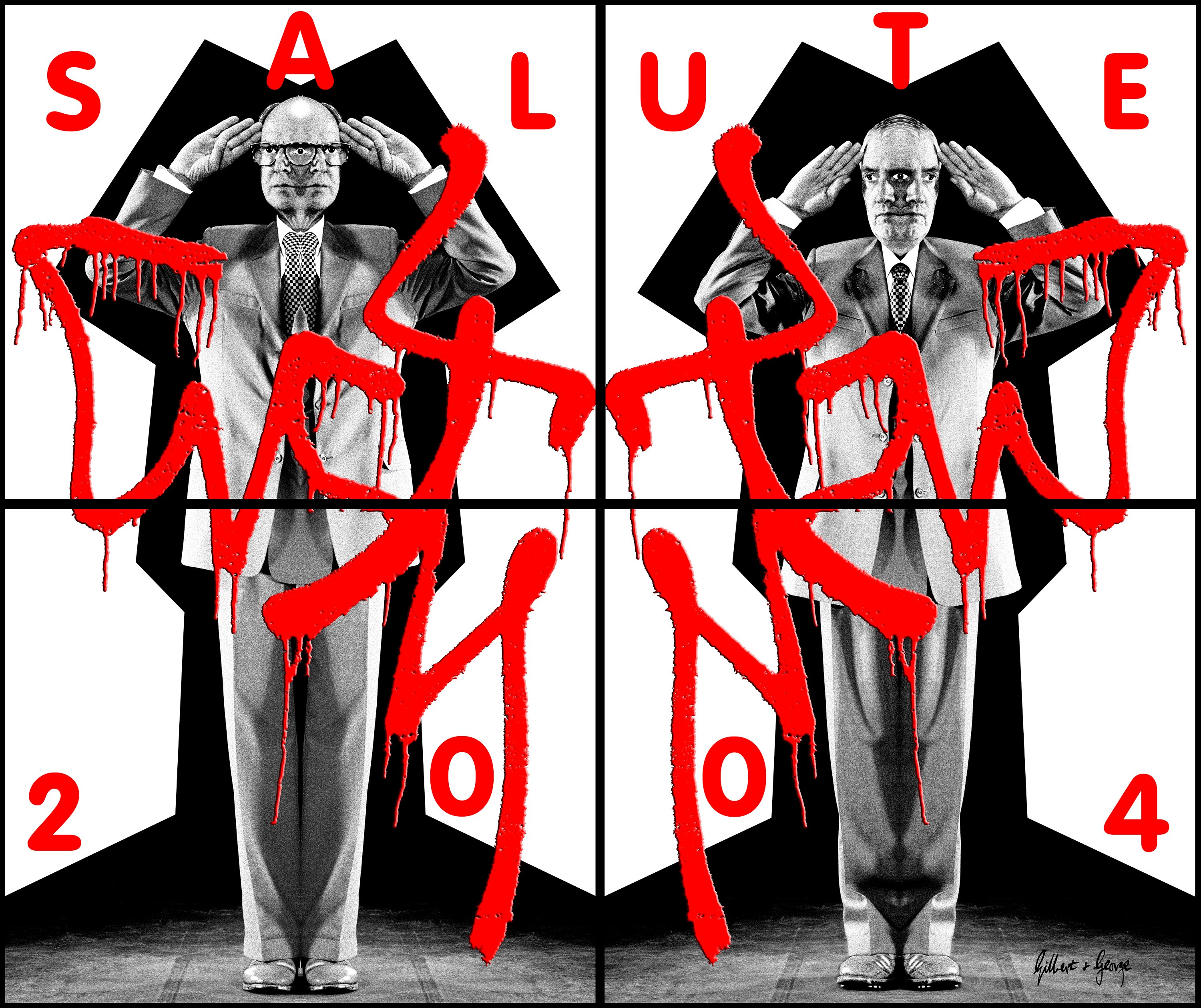 Wall work by Gilbert & George