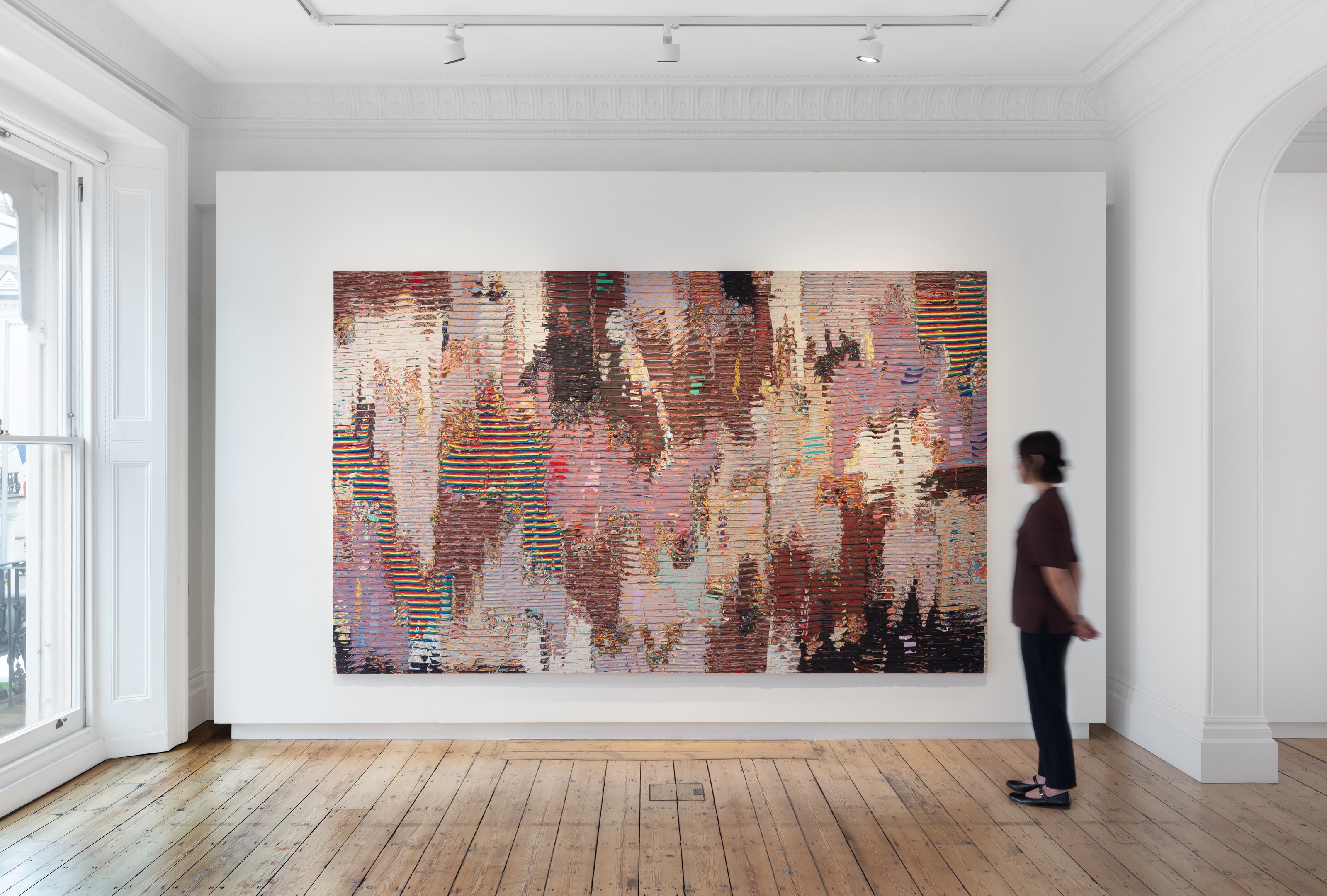 Installation view of Loriel Beltrán at Lehmann Maupin London