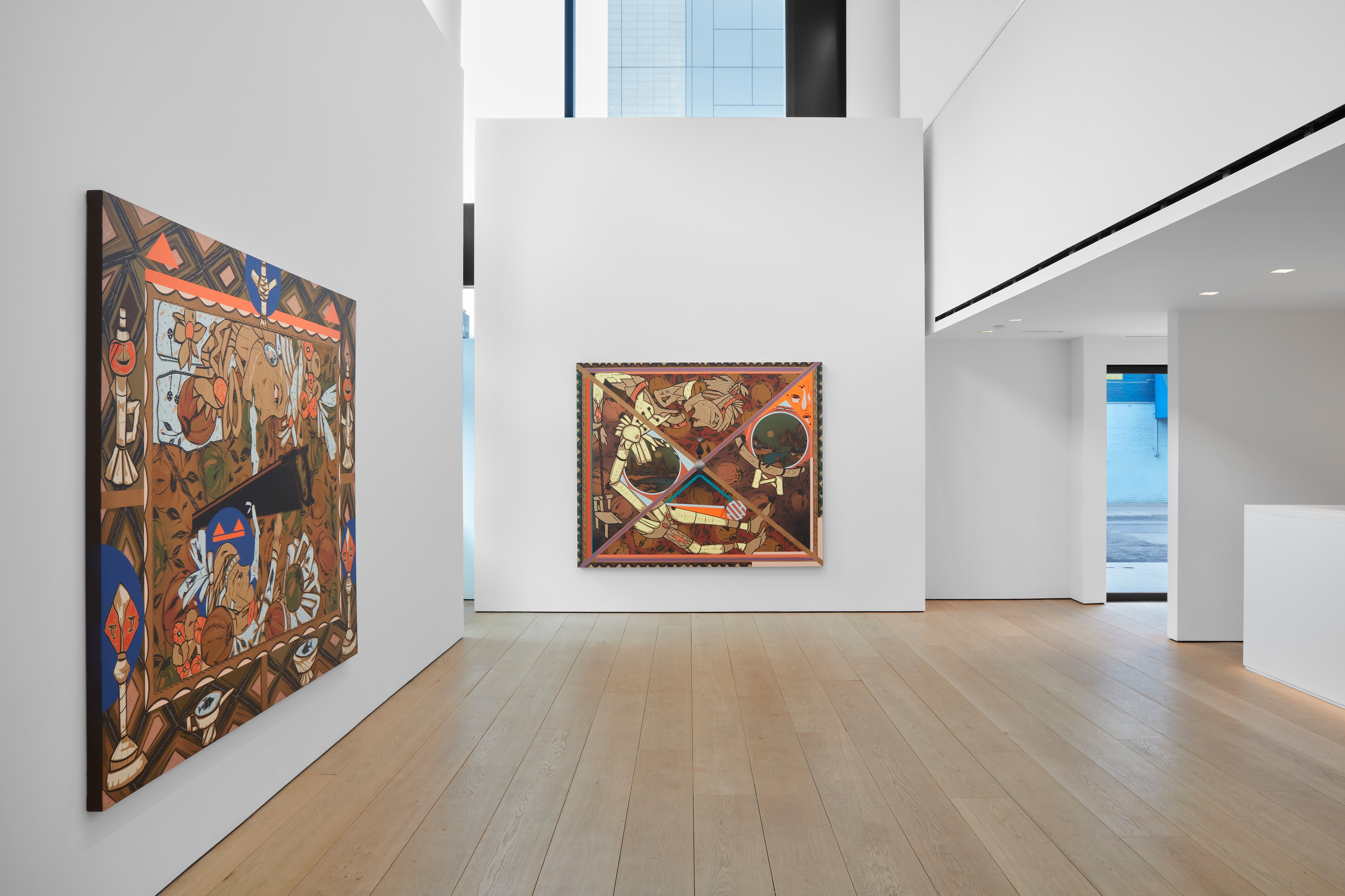 Installation view of Found Buried at Lehmann Maupin New York
