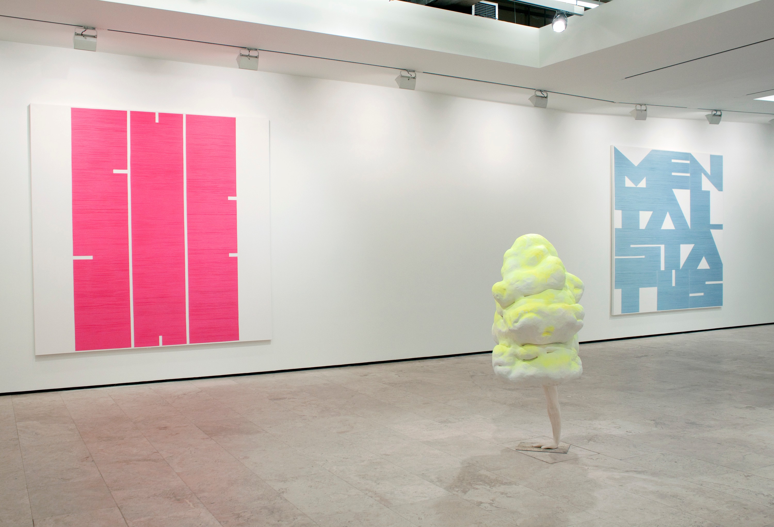 Installation view of gulp at Lehmann Maupin New York