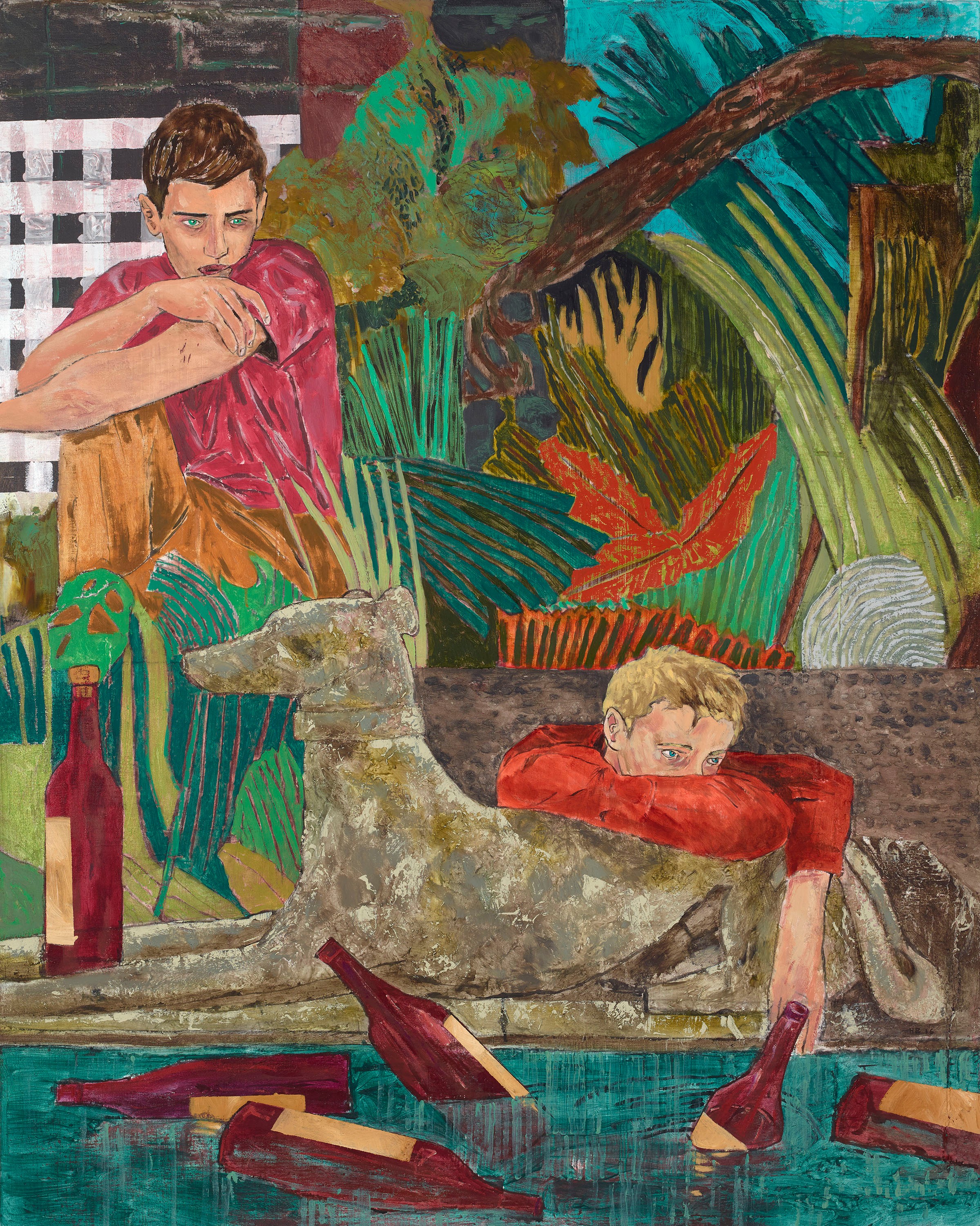 Painting by Hernan Bas