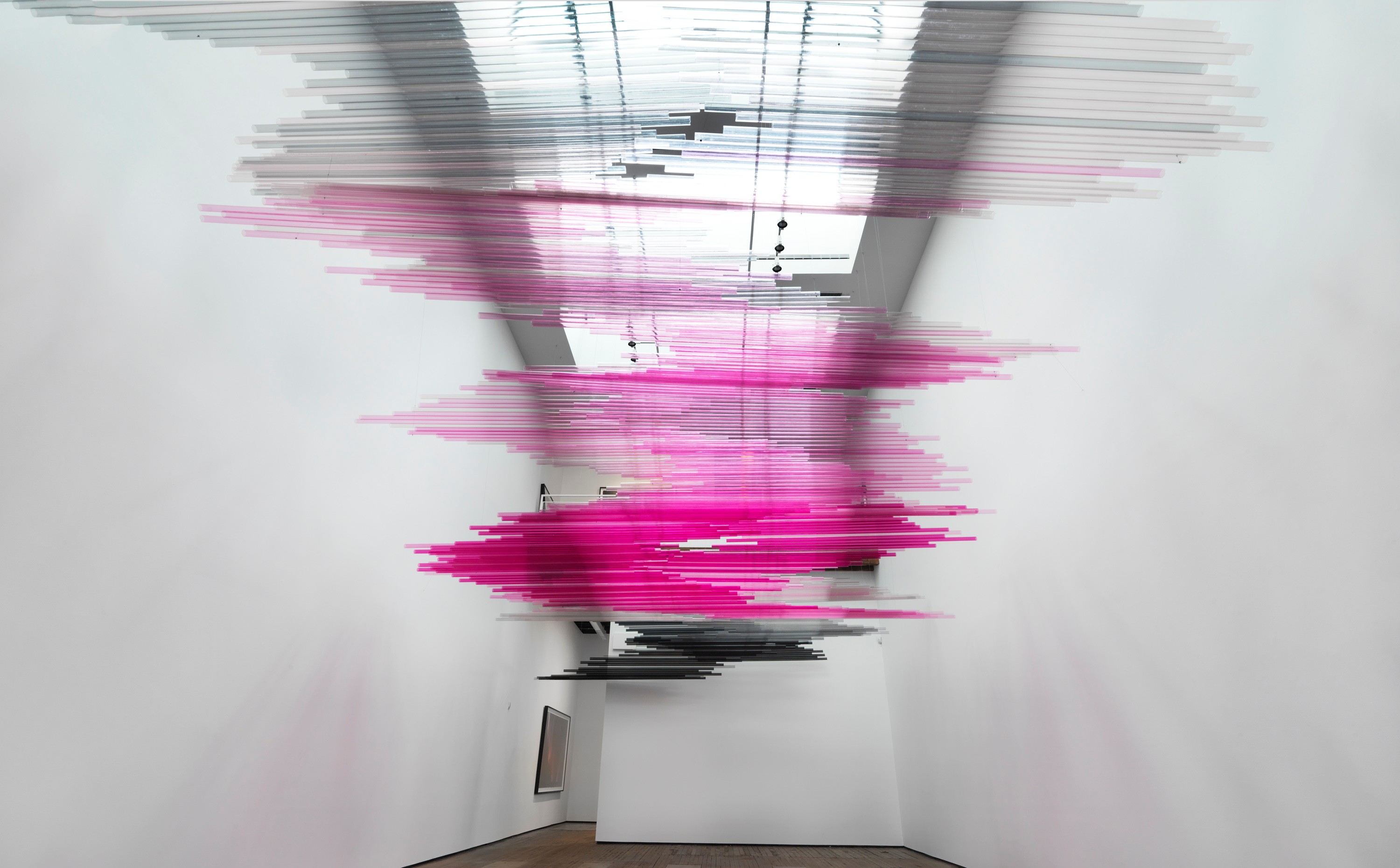 Installation view of Night Writing at Lehmann Maupin New York