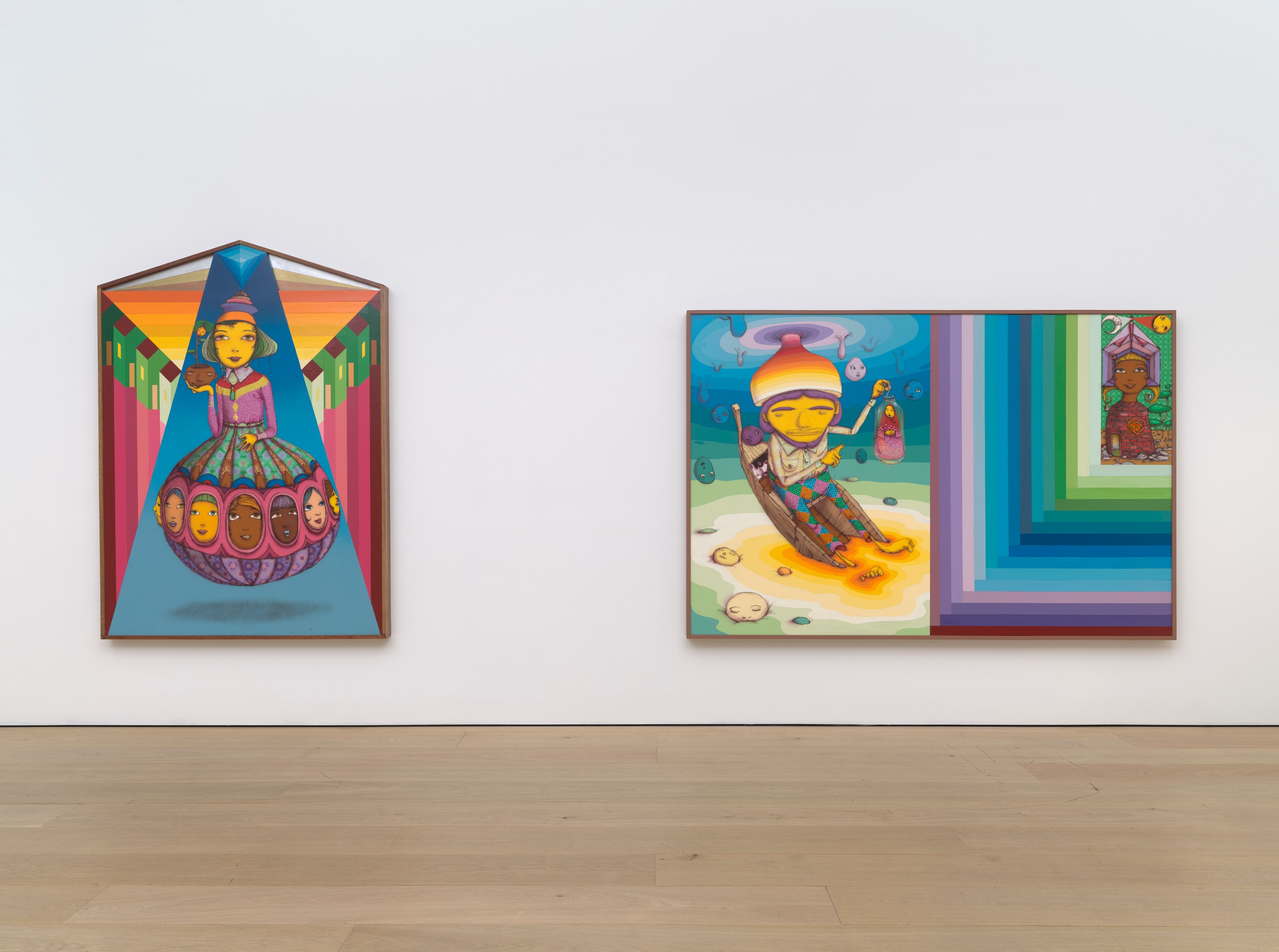 Installation view of OSGEMEOS at Lehmann Maupin New York