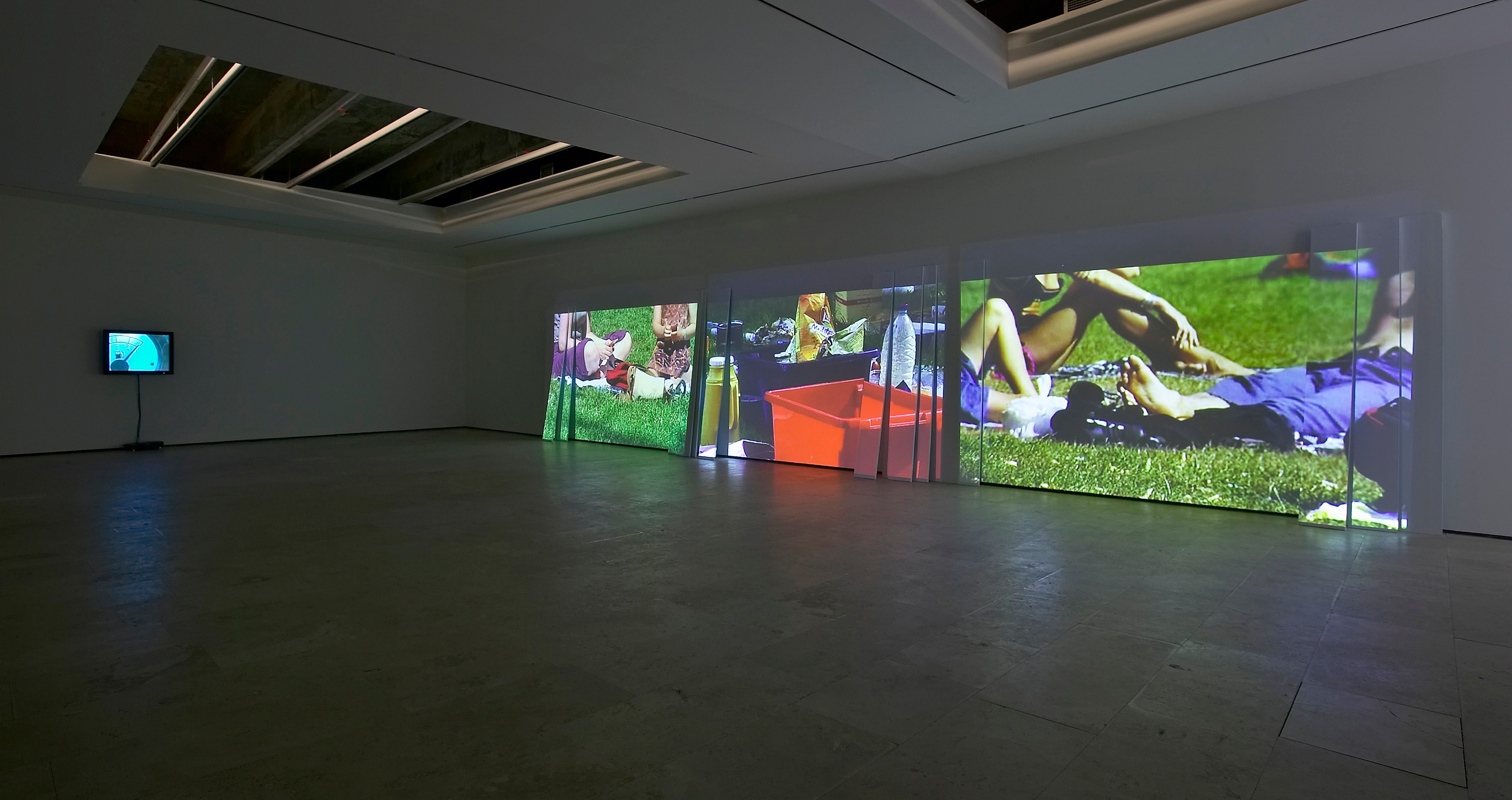 Installation view of Marie José Burki at Lehmann Maupin New York
