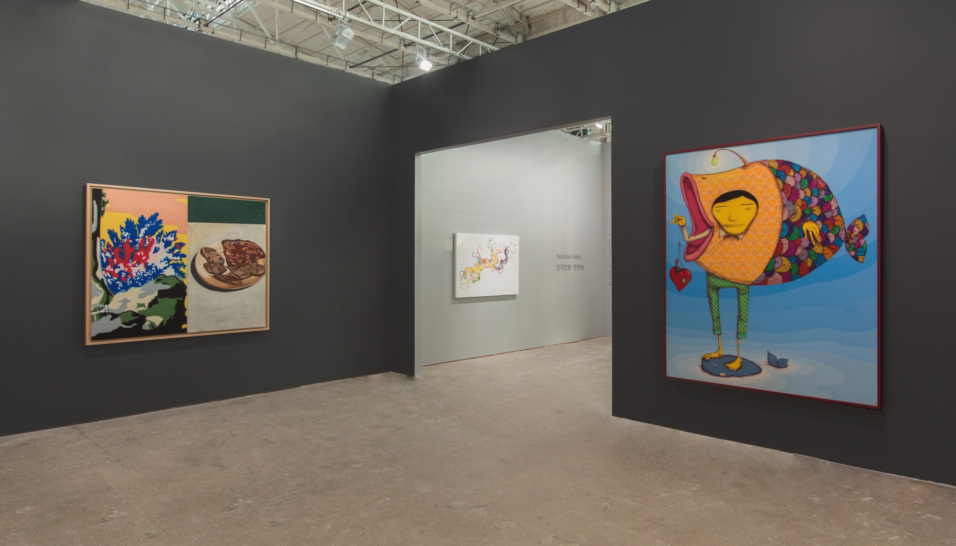 Installation view of Lehmann Maupin, Booth A122 at West Bund Art & Design Fair