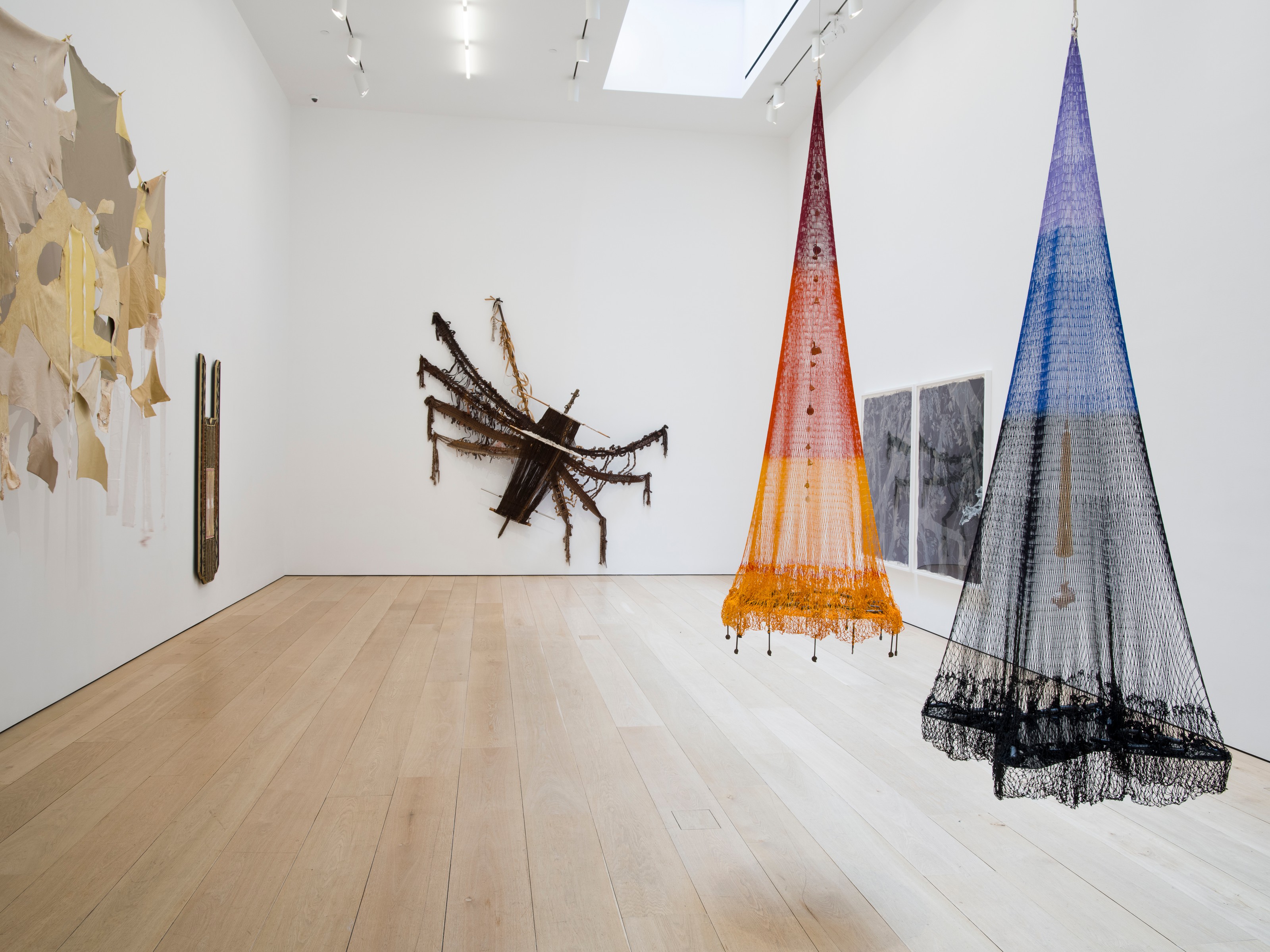 Installation view of Eyes of the Skin at Lehmann Maupin New York