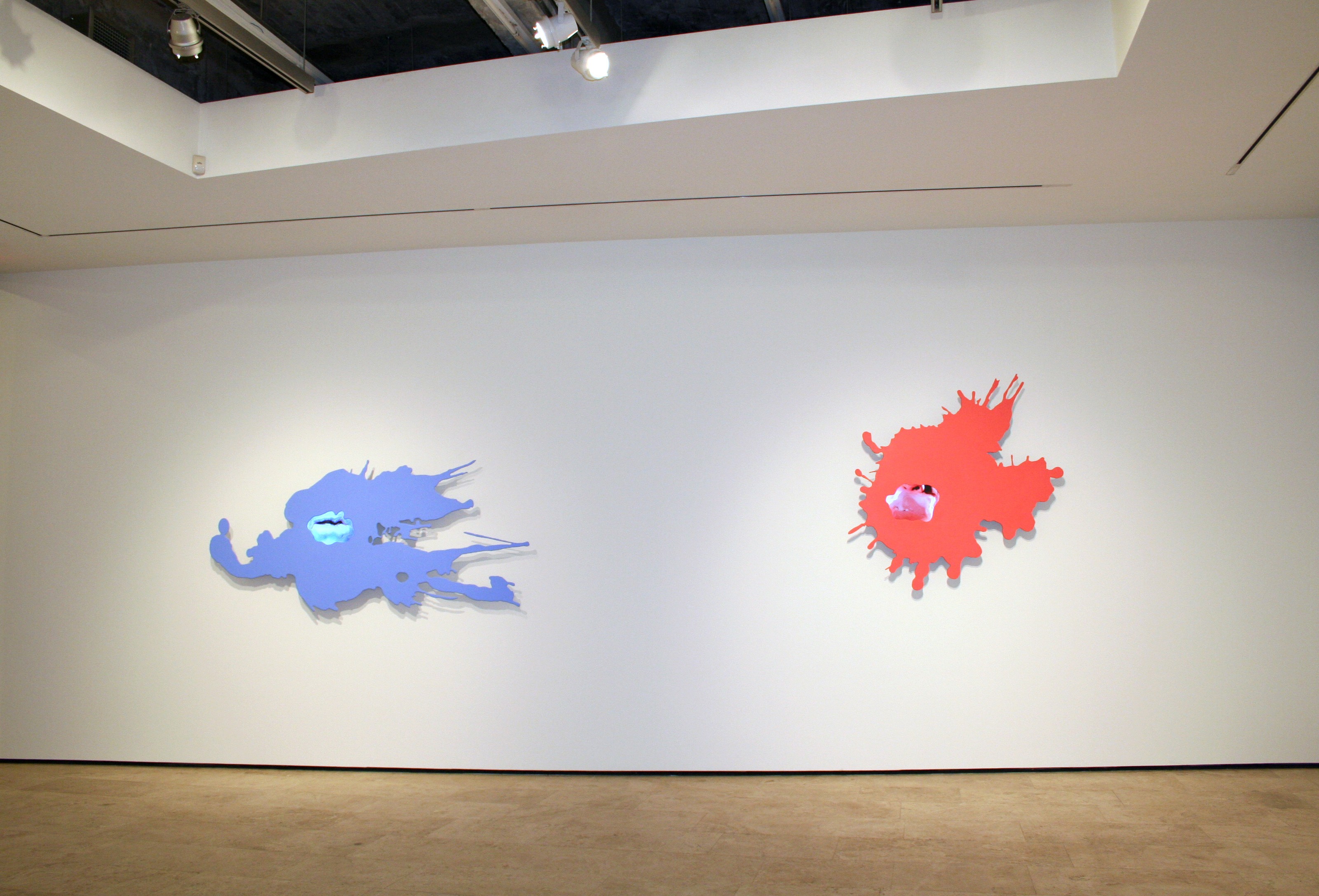 Installation view of Ooze at Lehmann Maupin New York