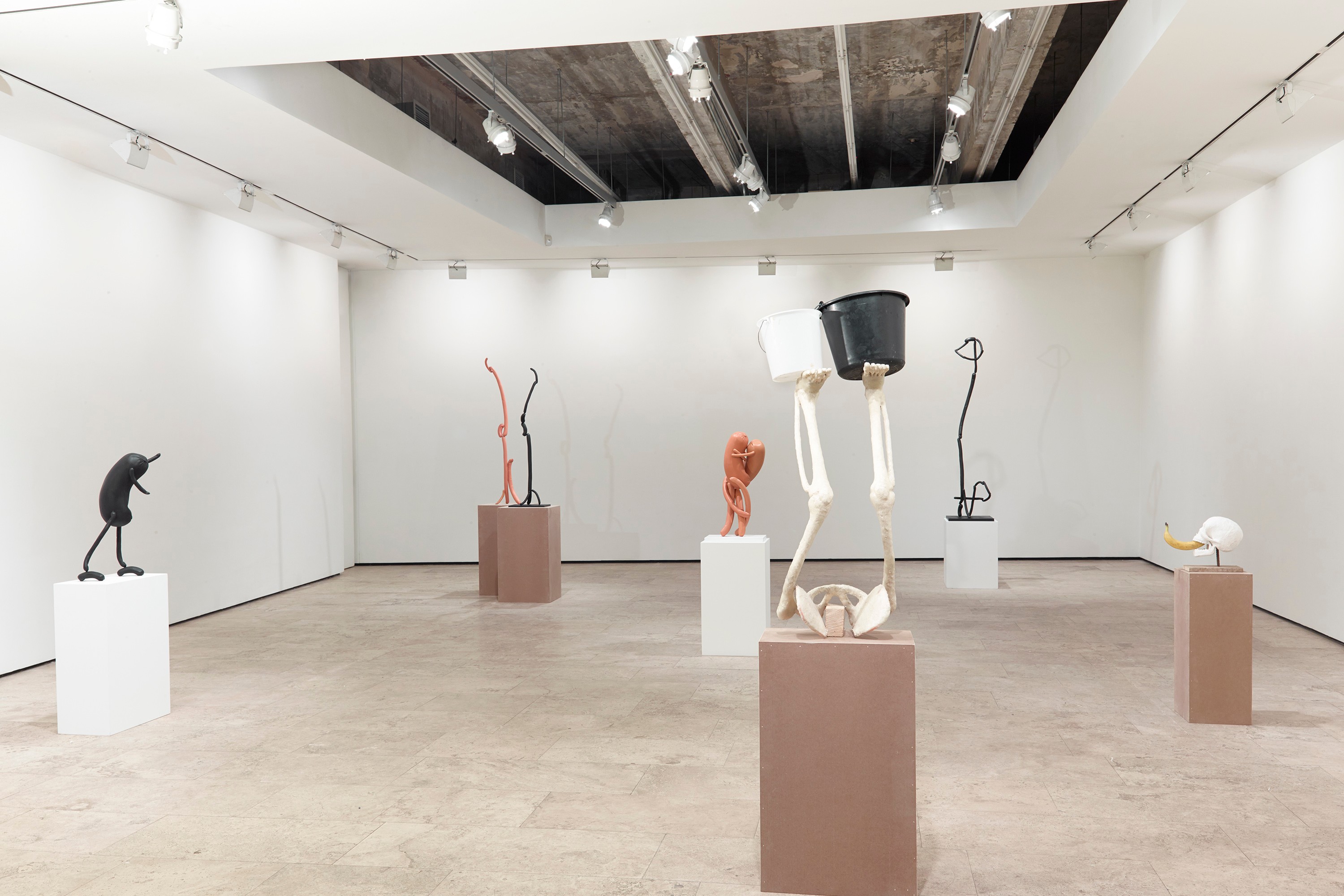 Installation view of Synthesa at Lehmann Maupin New York