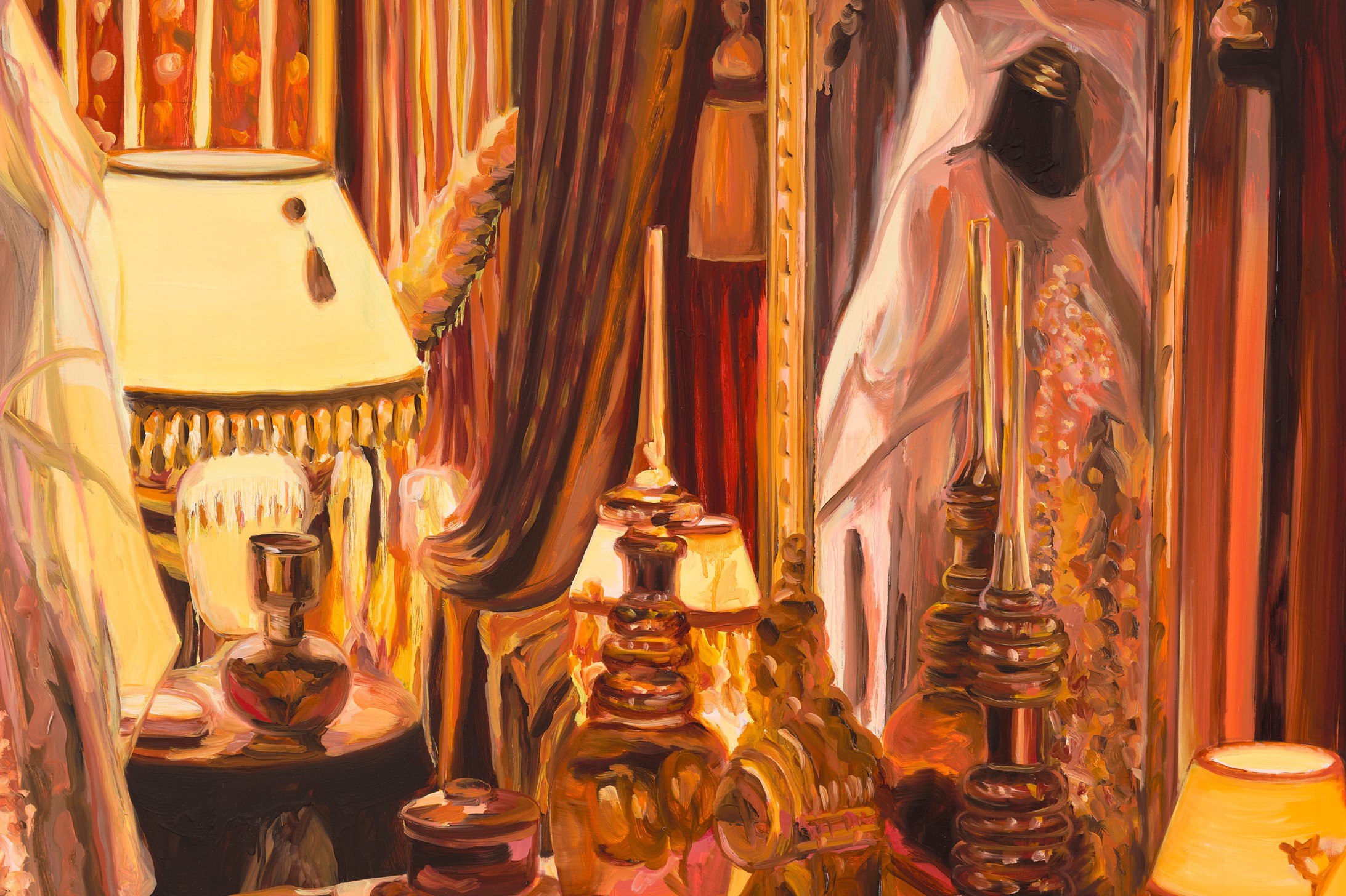 Detail of painting by Anna Freeman Bentley
