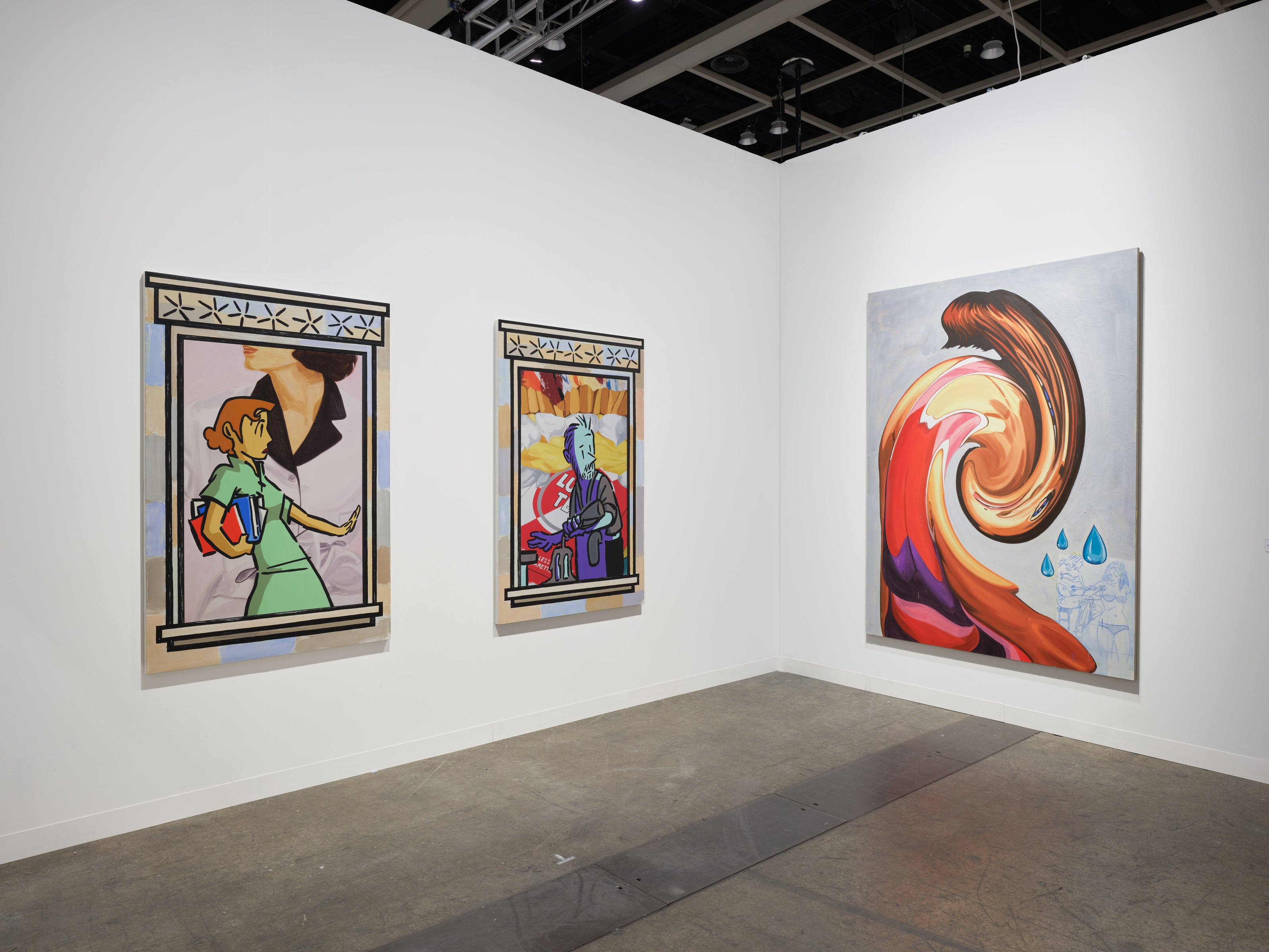 Installation view of Lehmann Maupin, Booth 1C22 at Art Basel Hong Kong