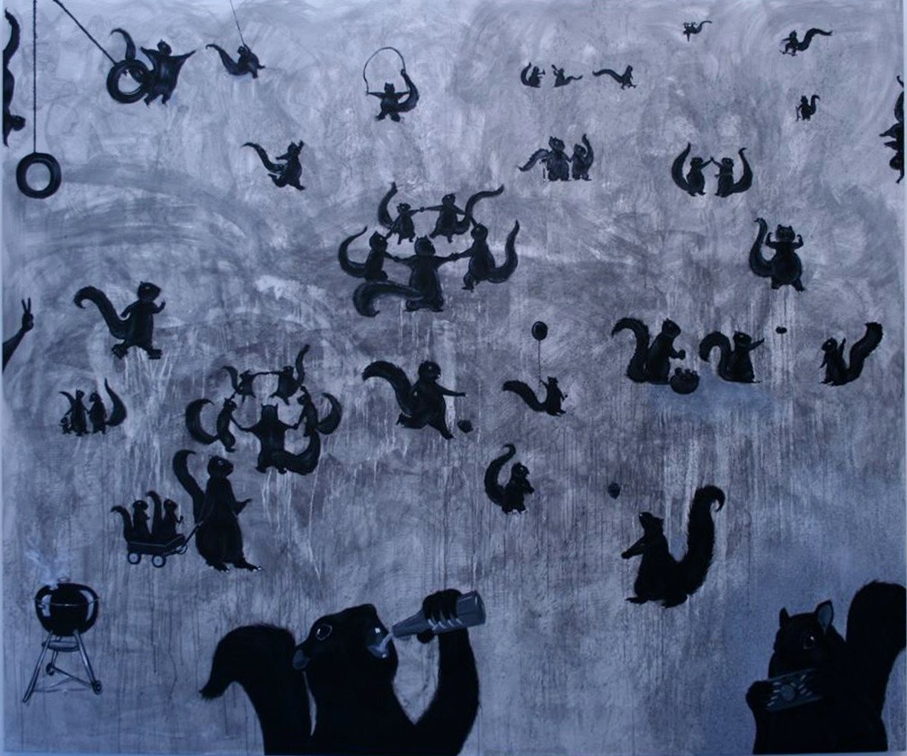 Painting by Mario Ybarra Jr.
