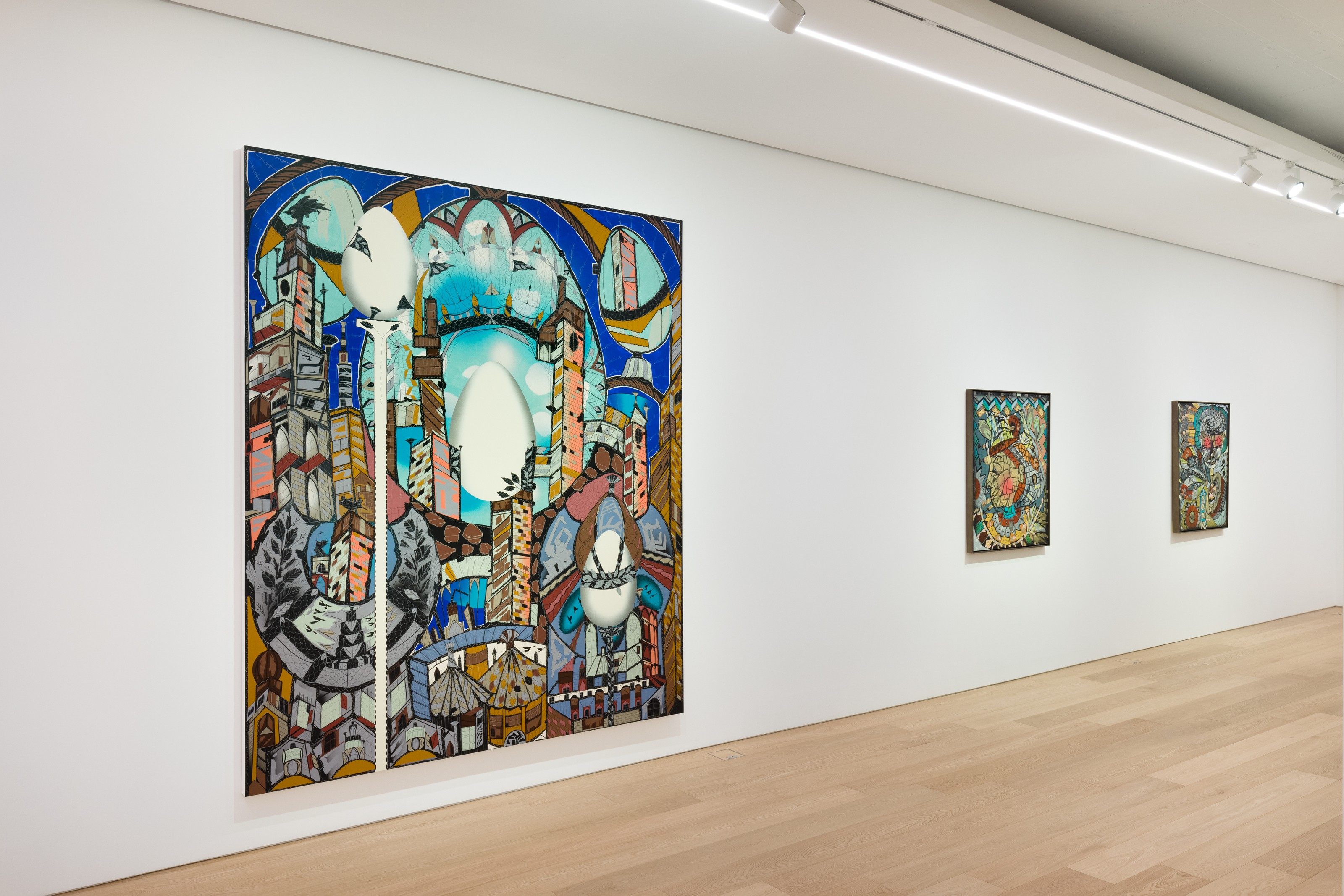 Installation view of Lari Pittman at Lehmann Maupin Seoul