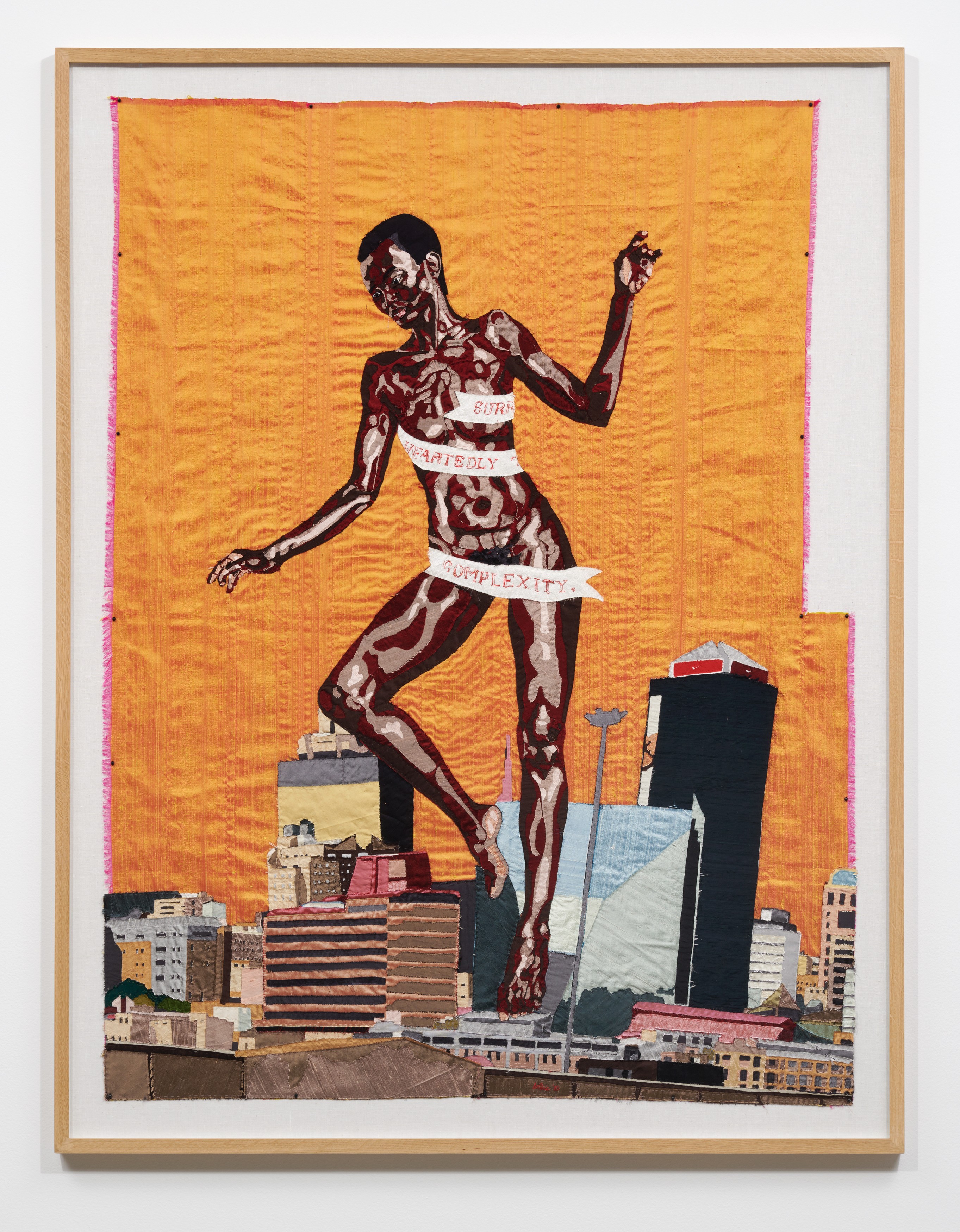 Wall work by Billie Zangewa