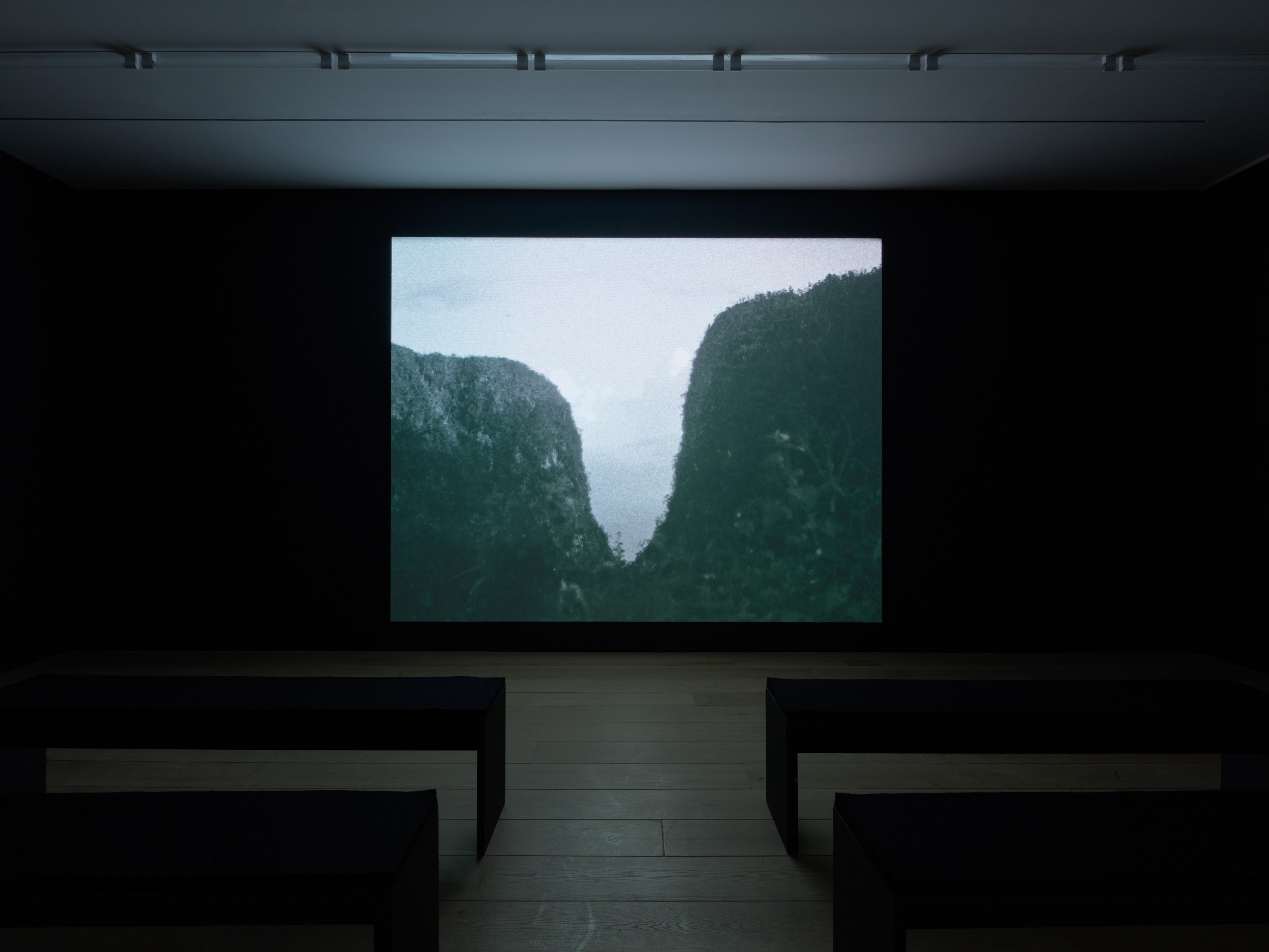 Installation view of Teresita Fernández at Lehmann Maupin New York