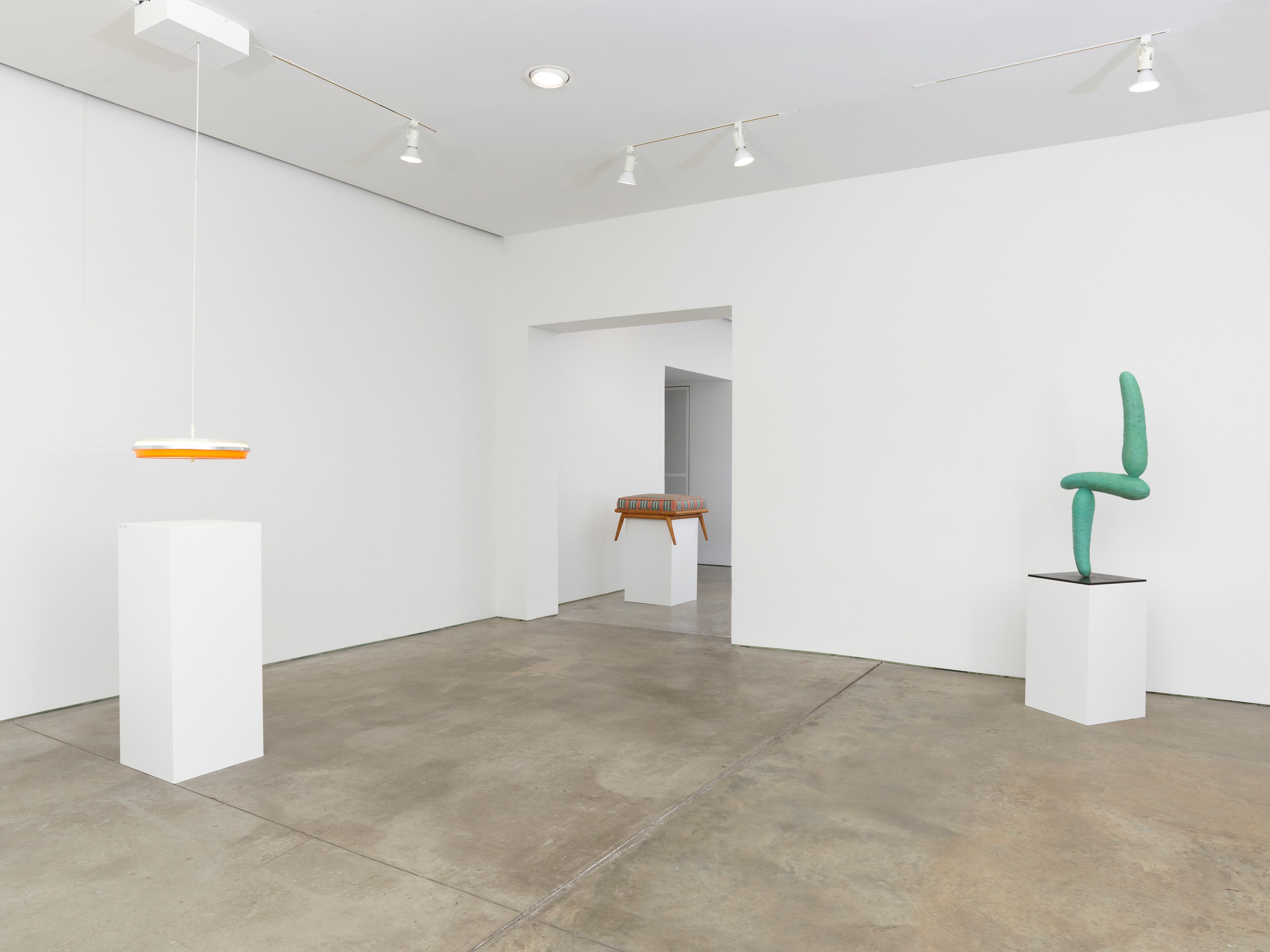 Installation view of Erwin Wurm at Lehmann Maupin New York
