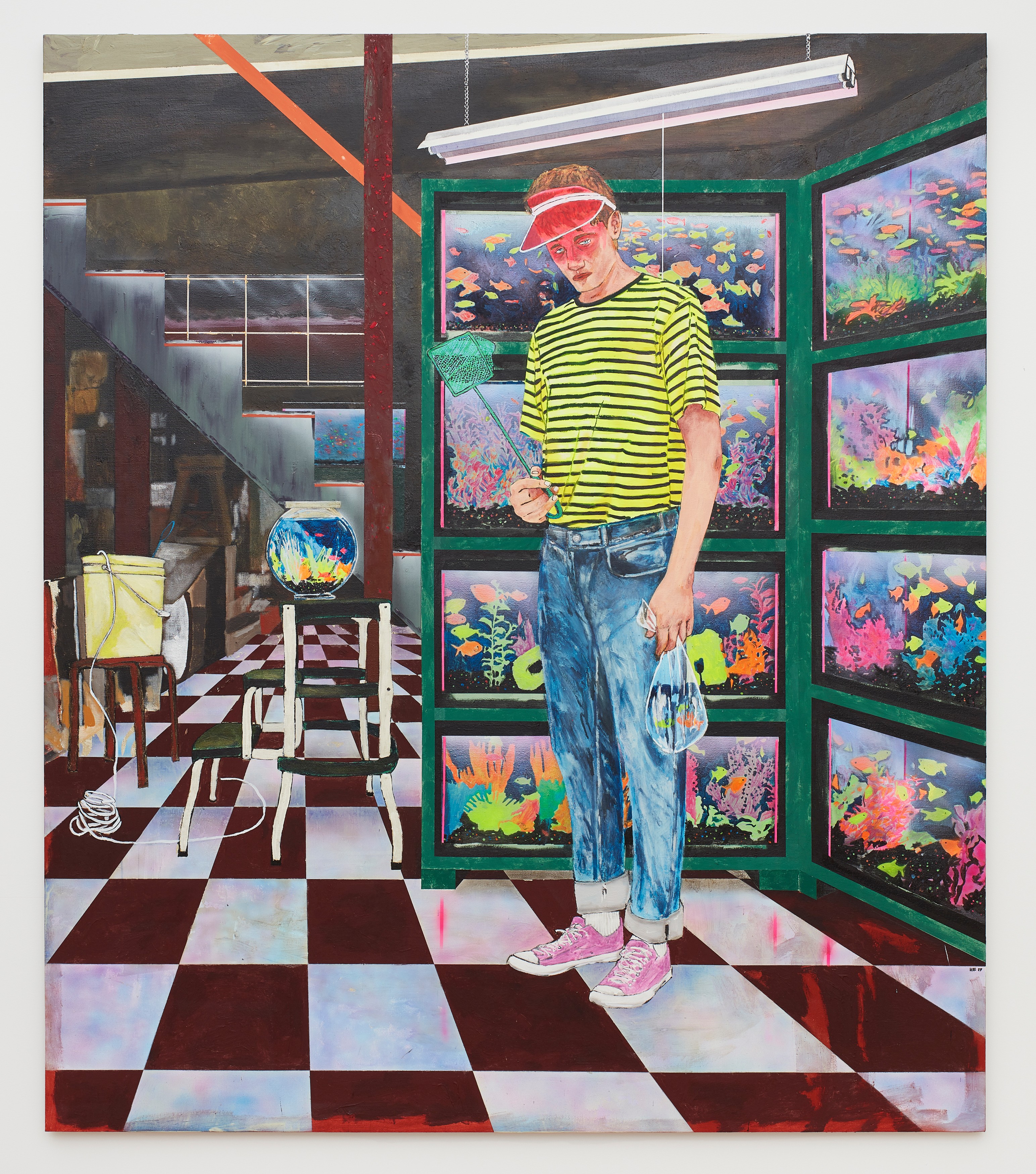 Painting by Hernan Bas