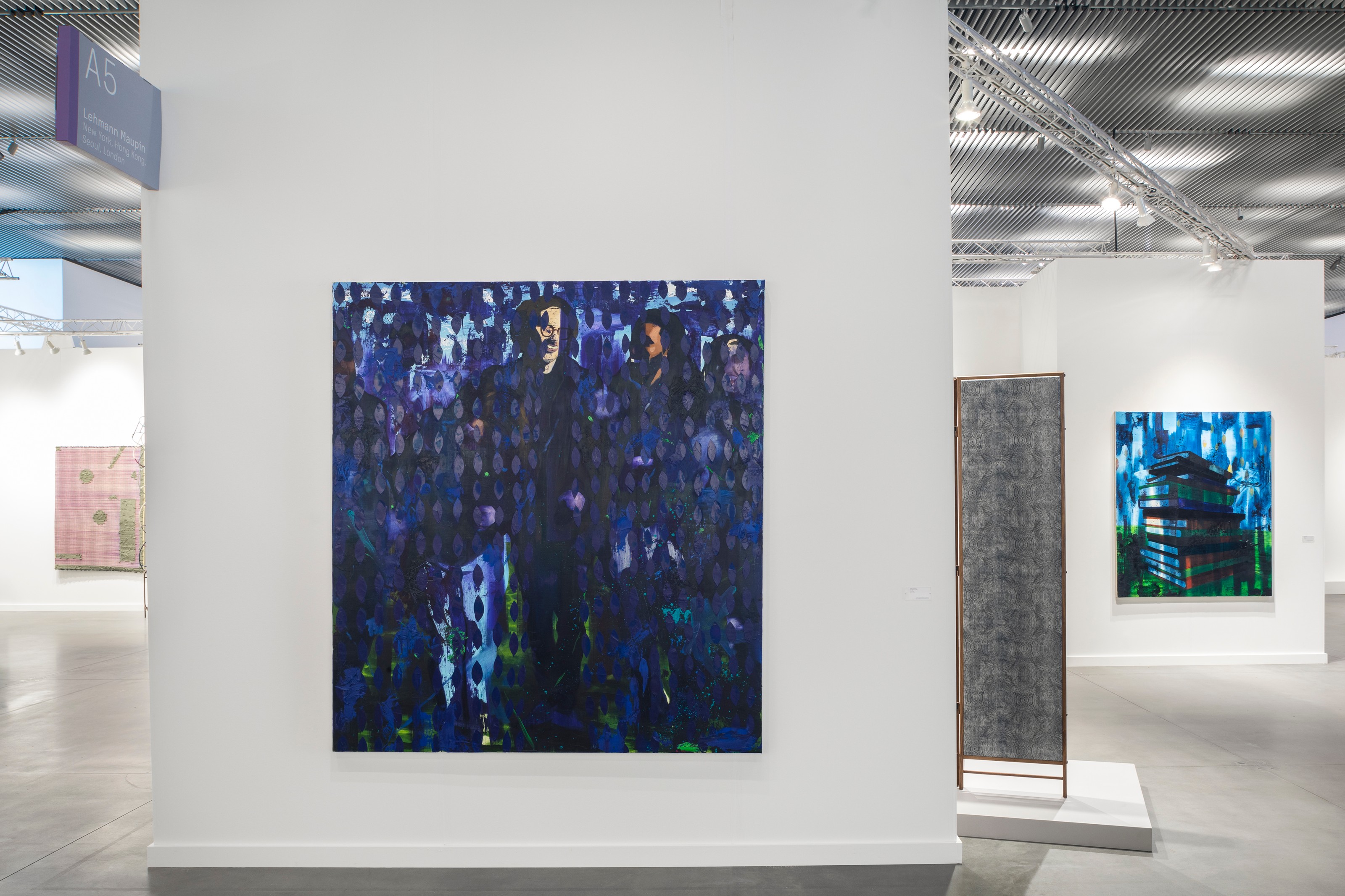 Installation view of Lehmann Maupin, Booth A05 at Frieze New York