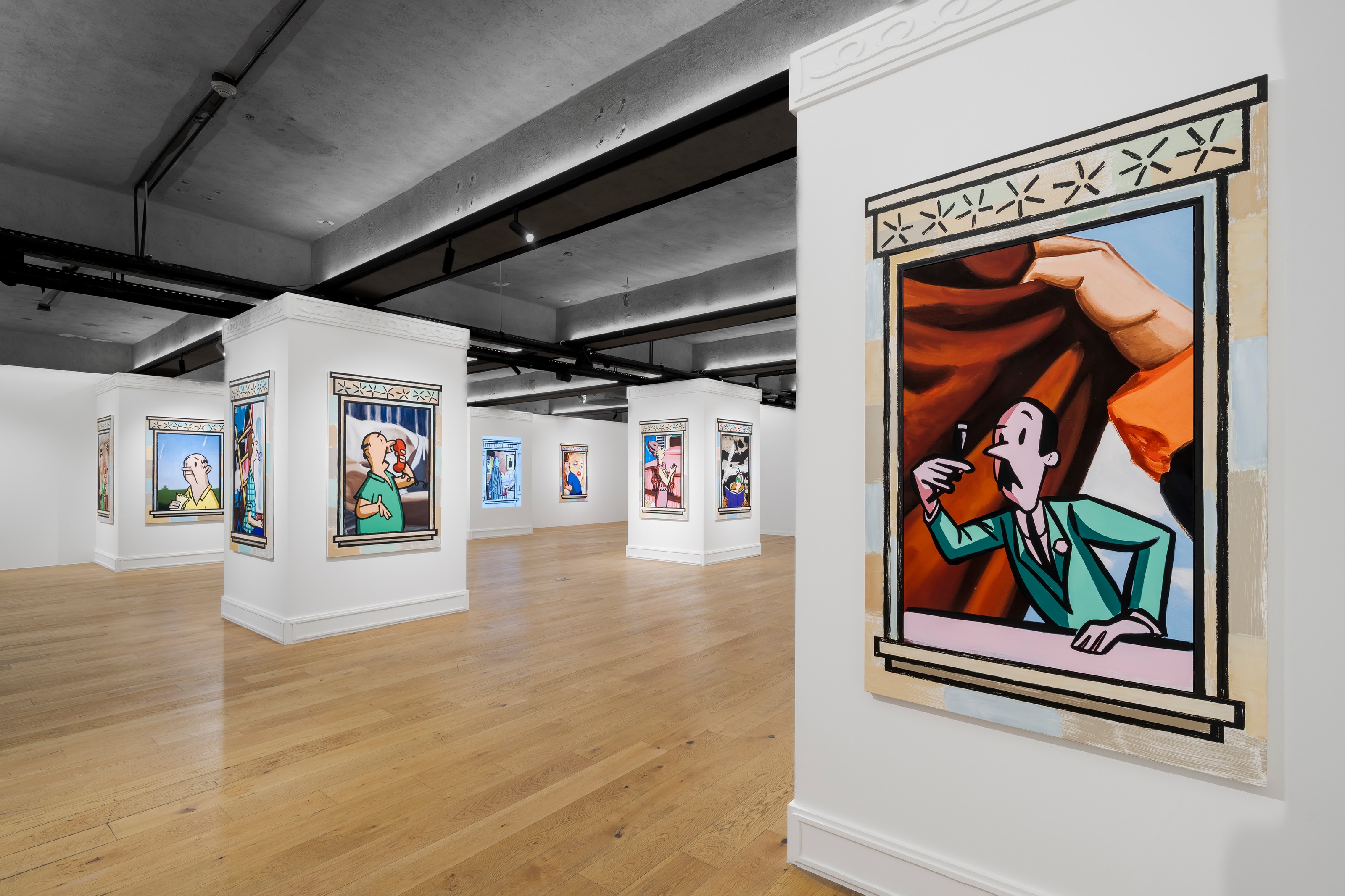 Installation view of David Salle at Storage by Hyundai Card