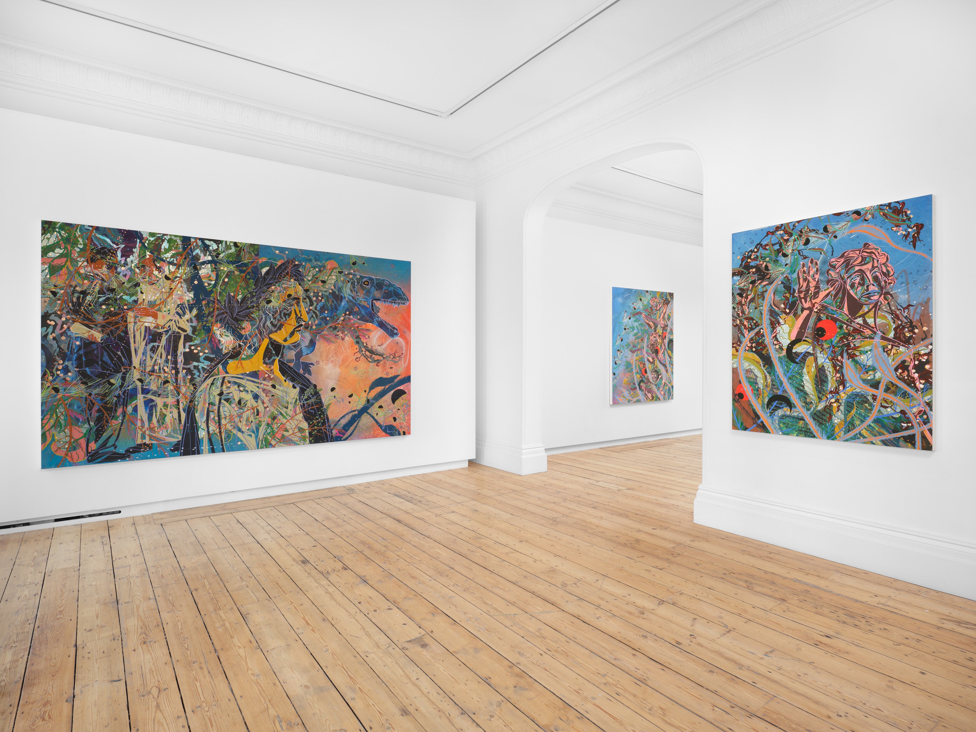 Installation view of Tammy Nguyen at Lehmann Maupin London