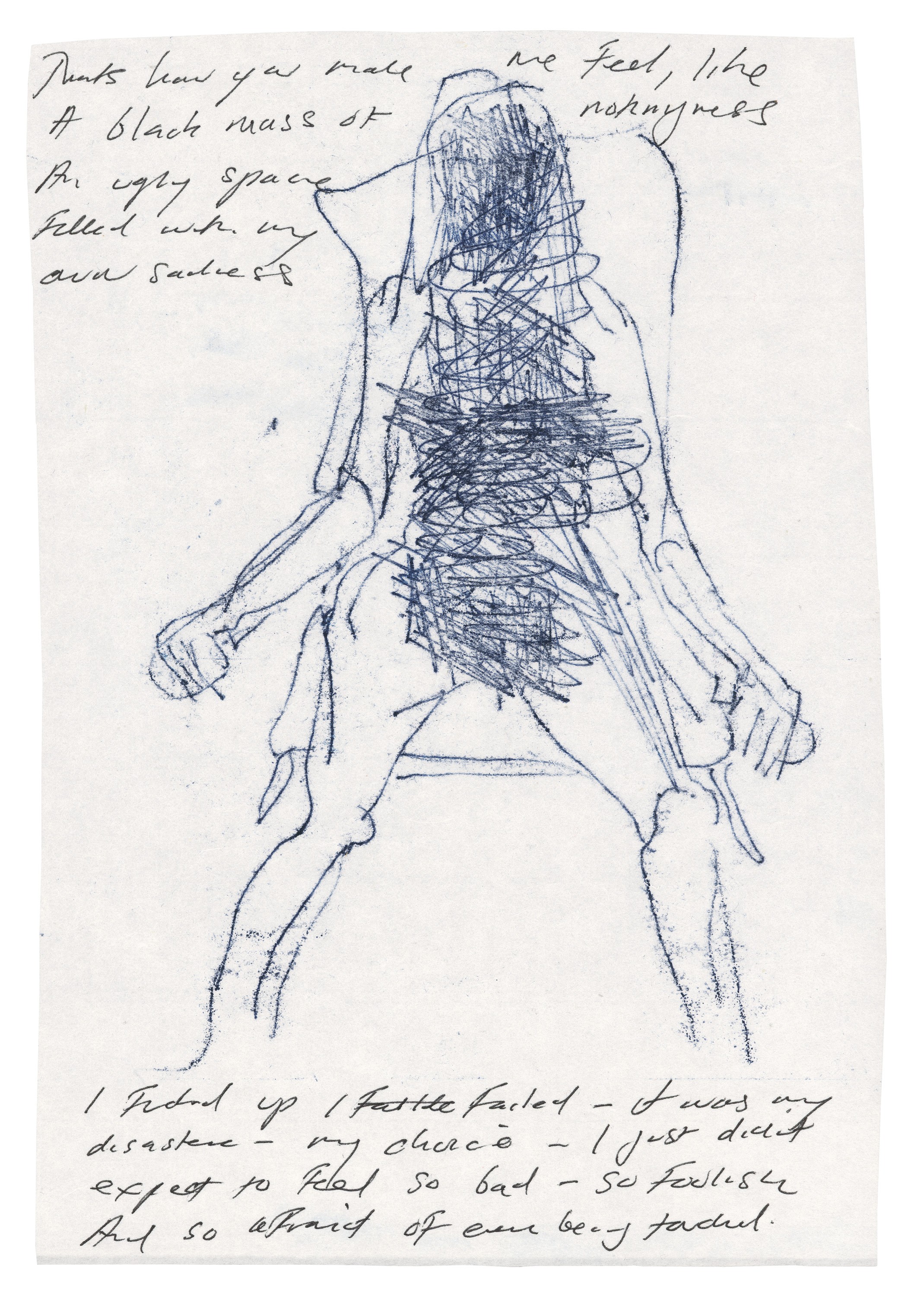Drawing by Tracey Emin