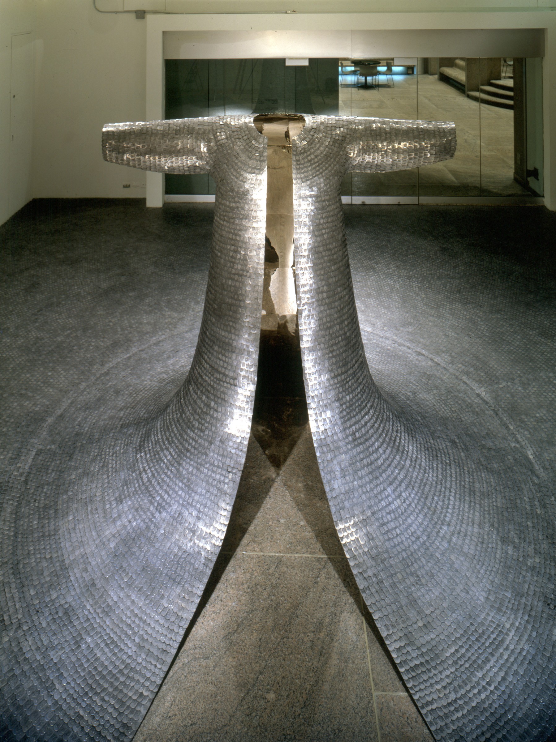 Installation view of Do Ho Suh at Whitney Museum of American Art at Philip Morris