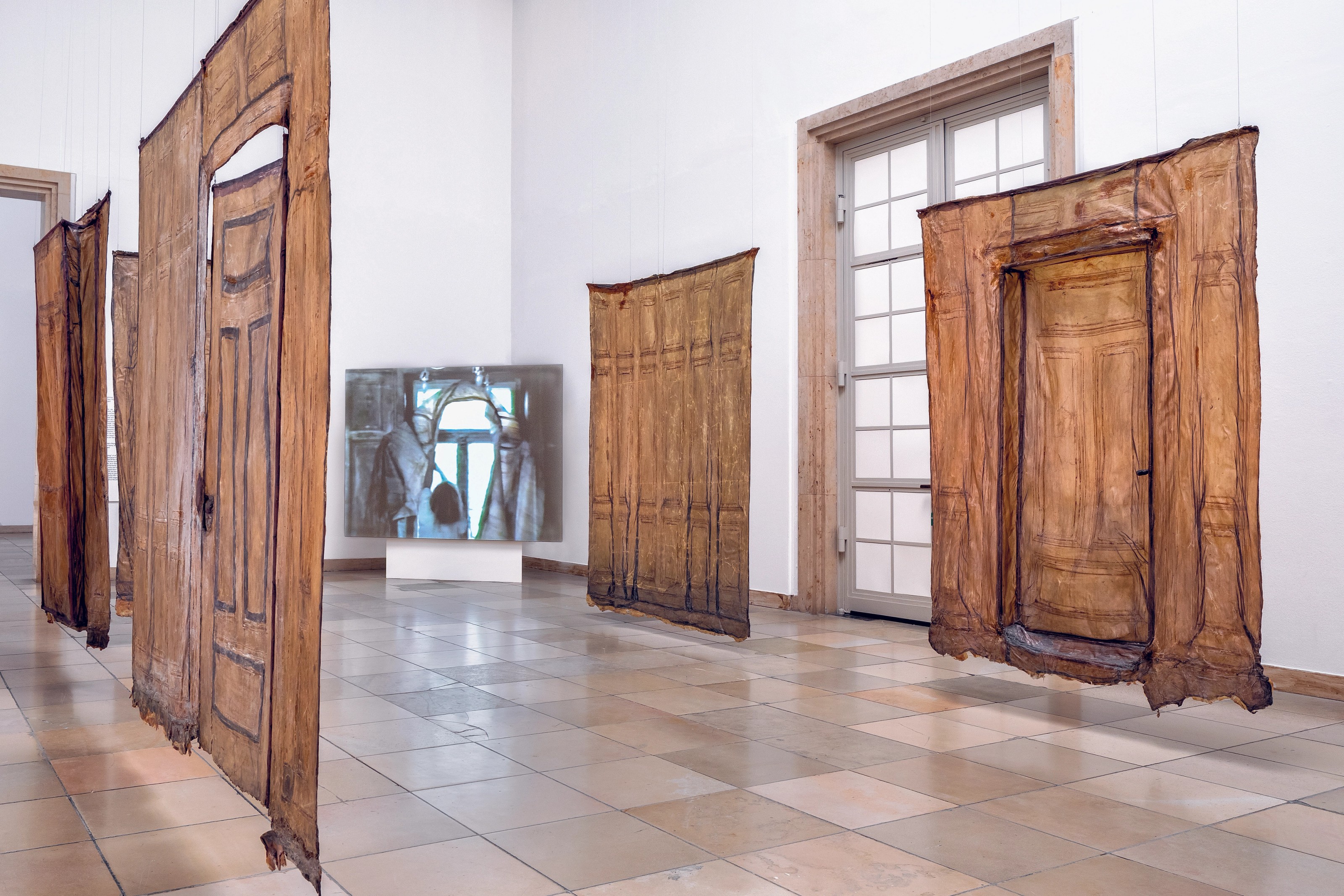 Installation view of Heidi Bucher at Haus Der Kunst