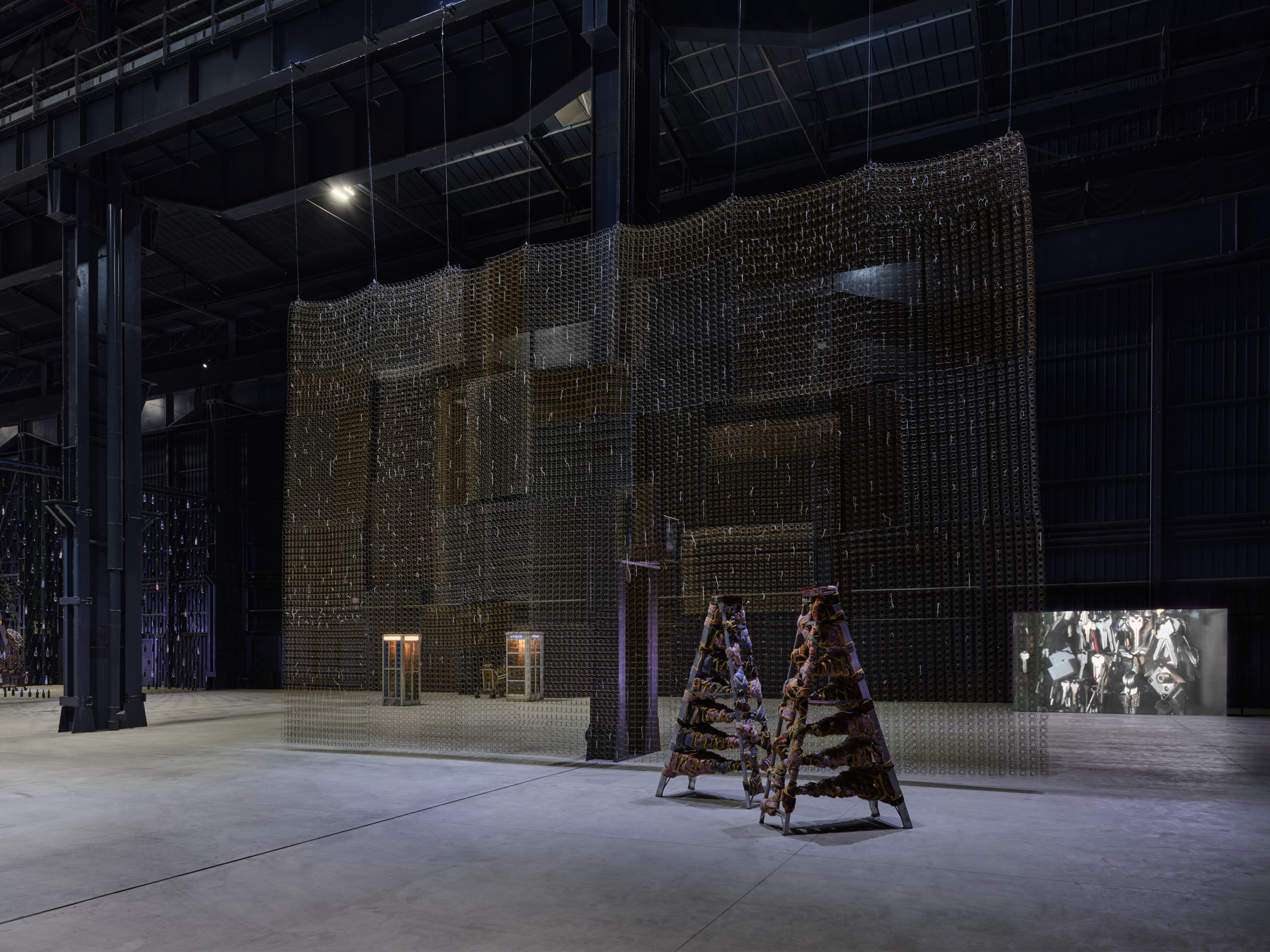 Installation view of Nari Ward at Pirelli HangarBicocca
