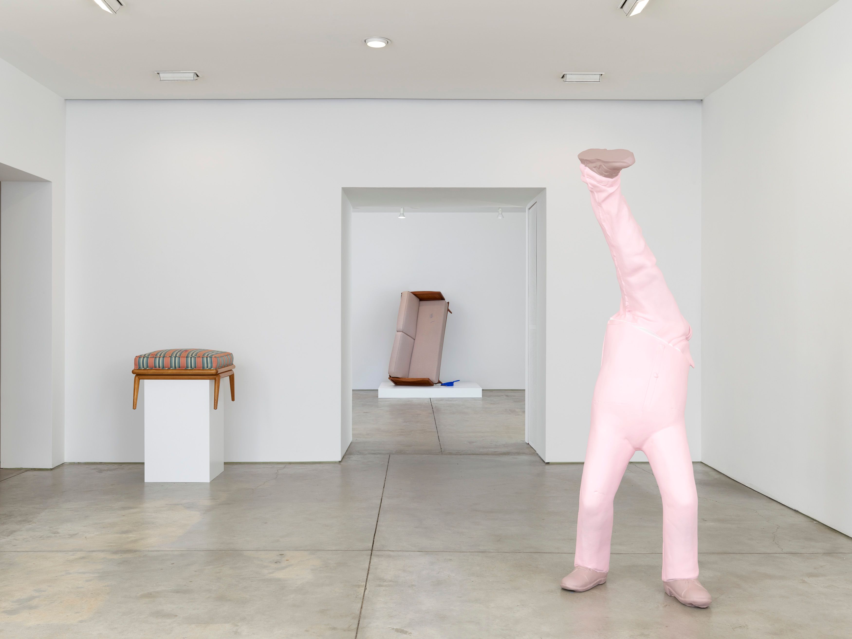 Installation view of Erwin Wurm at Lehmann Maupin New York