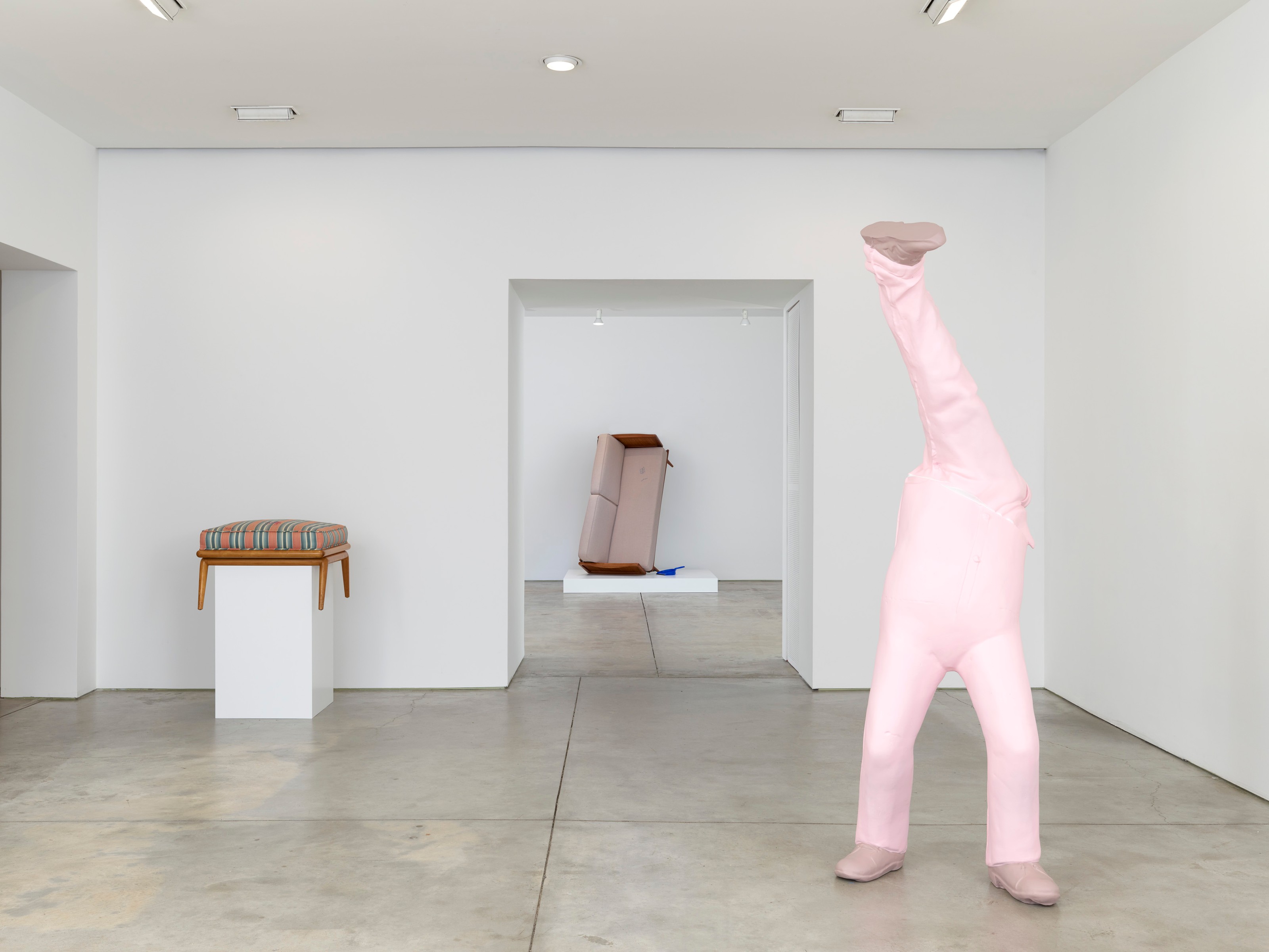 Installation view of Erwin Wurm at Lehmann Maupin New York