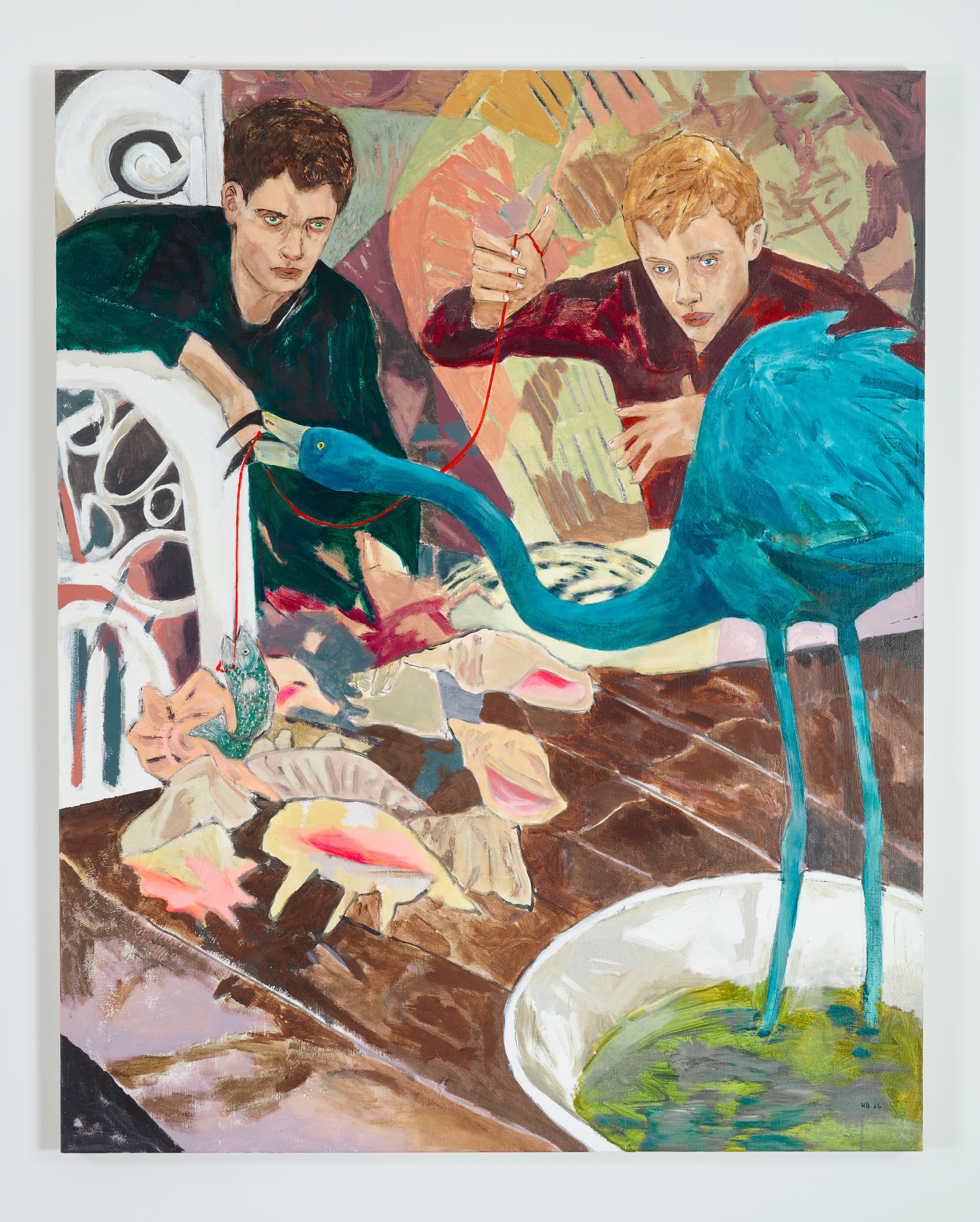 Painting by Hernan Bas