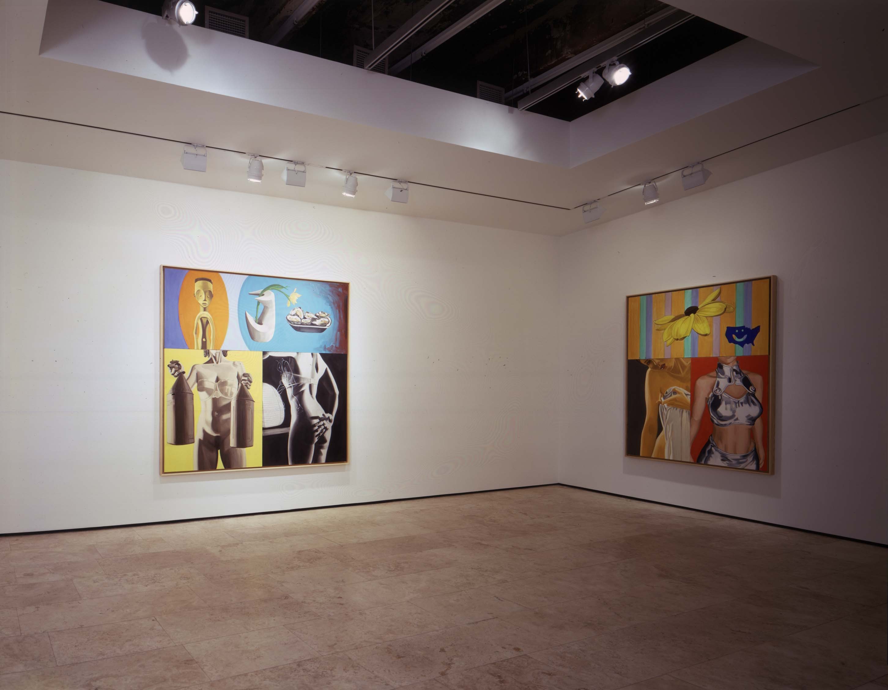 Installation view of David Salle at Lehmann Maupin New York