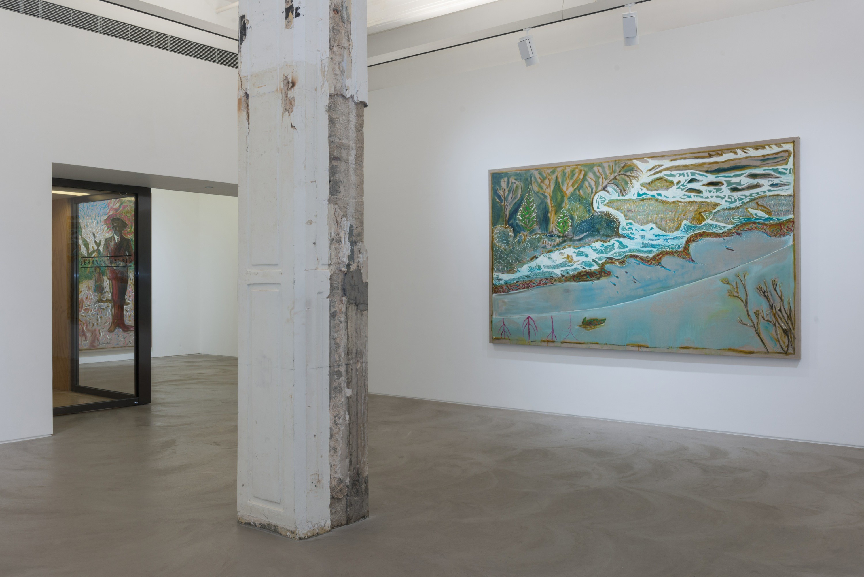 Installation view of edge of the forest at Lehmann Maupin Hong Kong