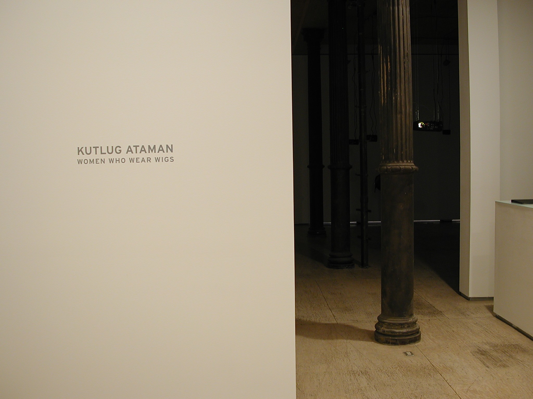 Installation view of Women Who Wear Wigs at Lehmann Maupin New York