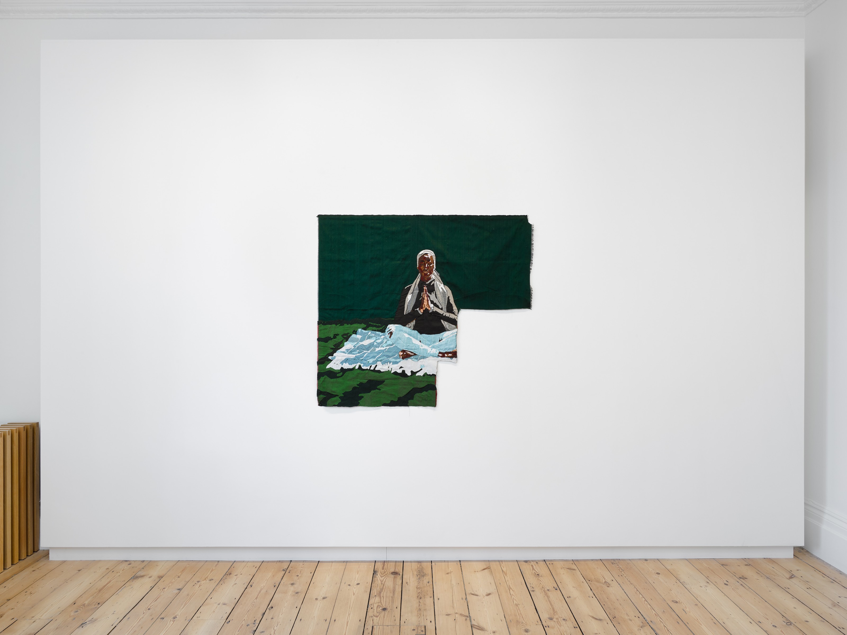 Installation view of Billie Zangewa at Lehmann Maupin London
