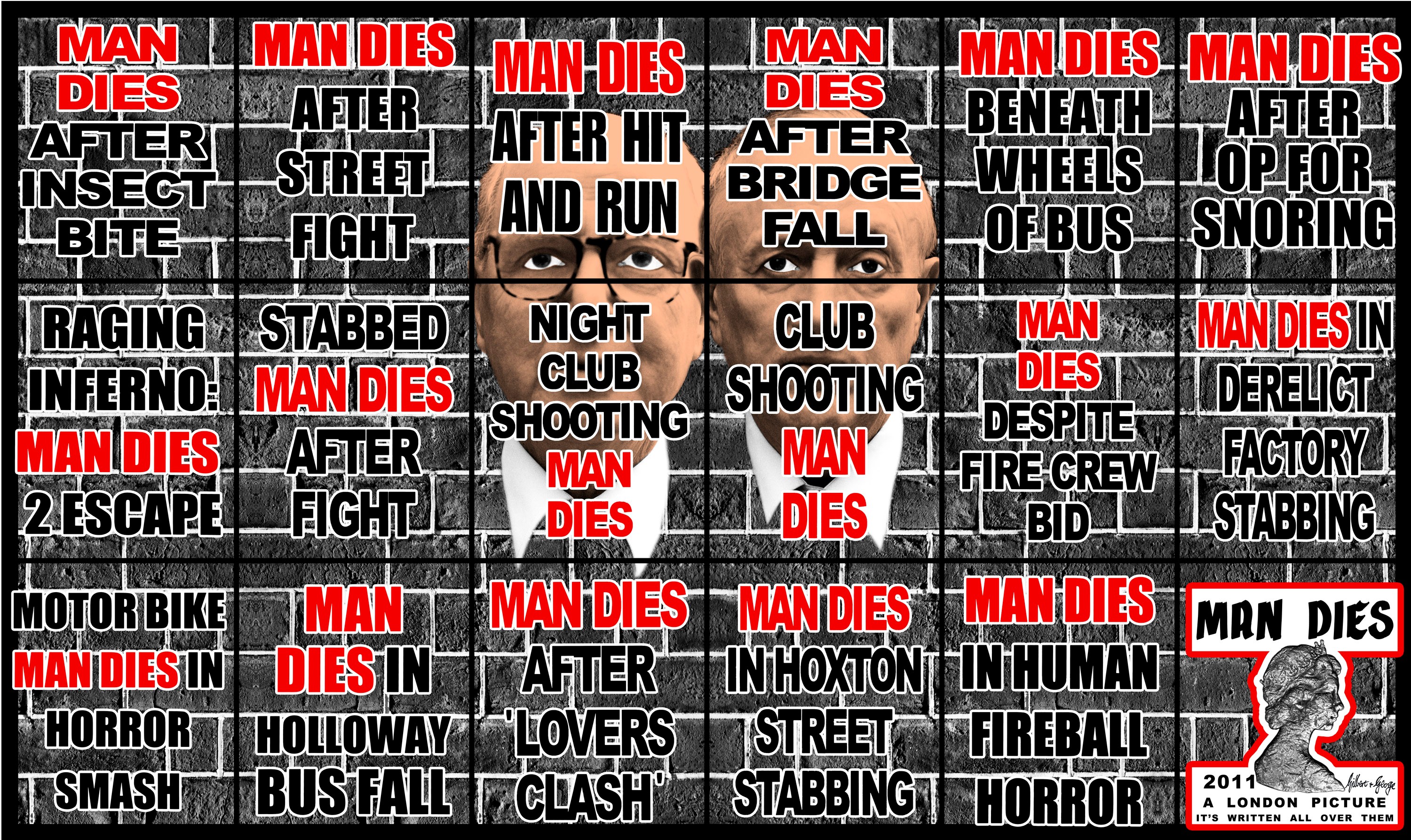 Wall work by Gilbert & George