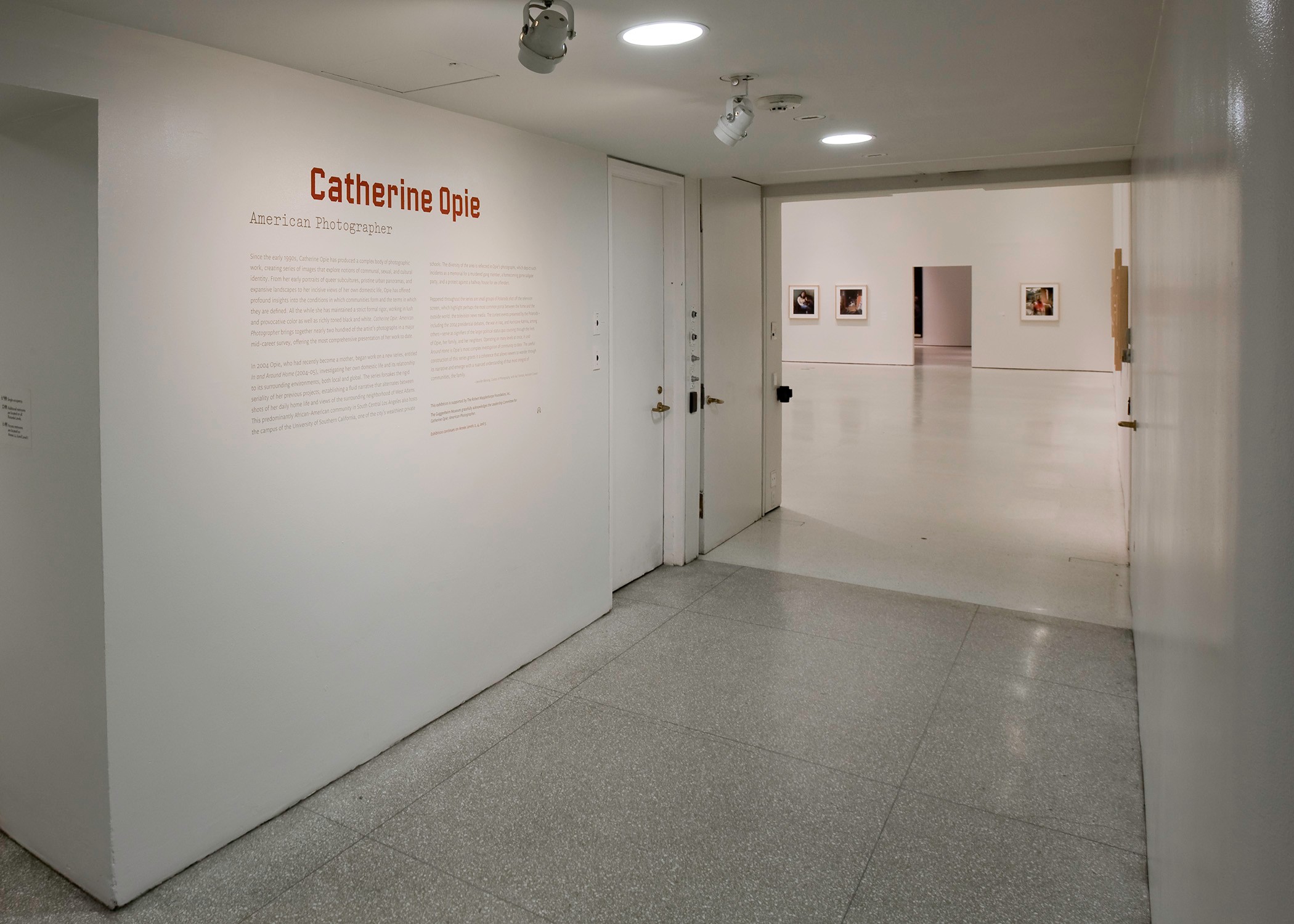 Installation view of American Photographer at Solomon R. Guggenheim Museum