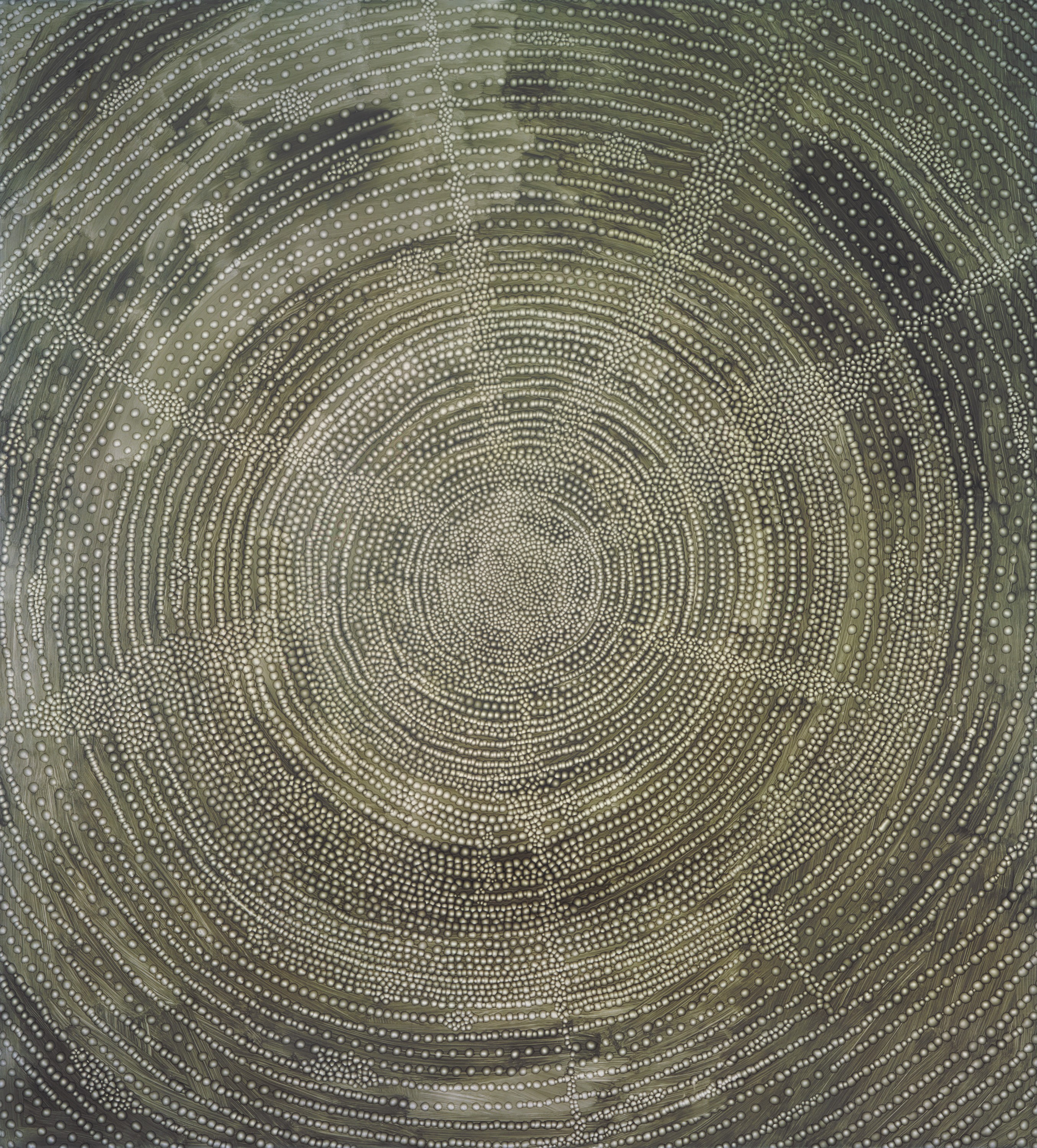 Painting by Ross Bleckner