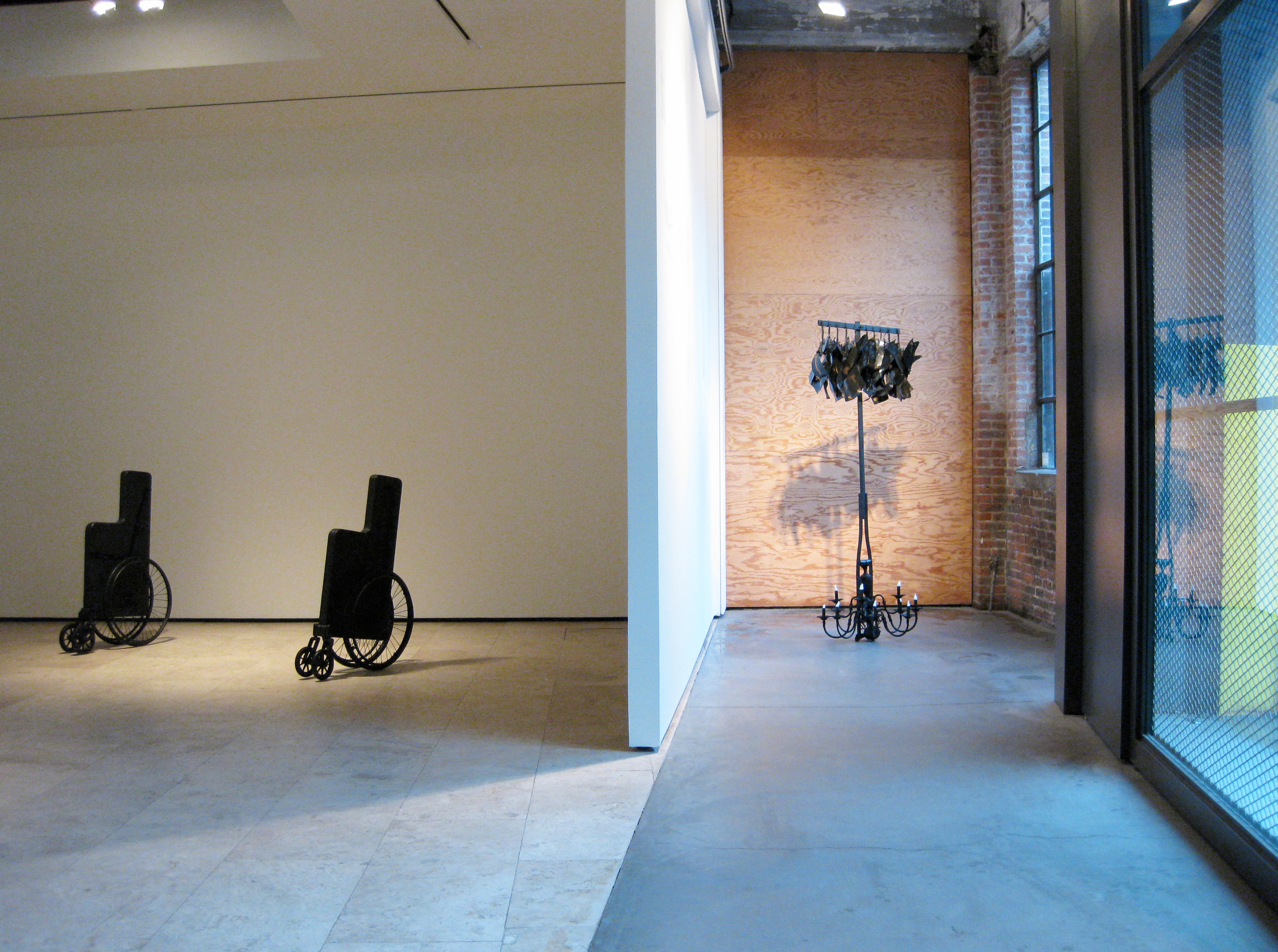 Installation view of LIVESupport at Lehmann Maupin New York