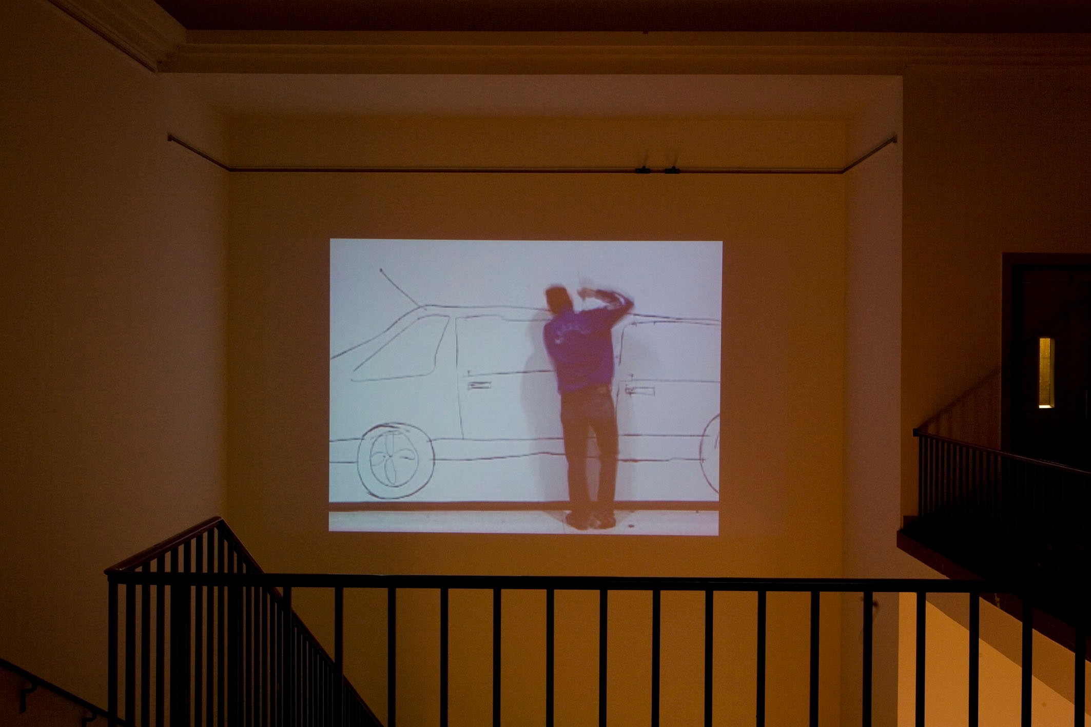Installation view of Walk Off at Haus der Kunst