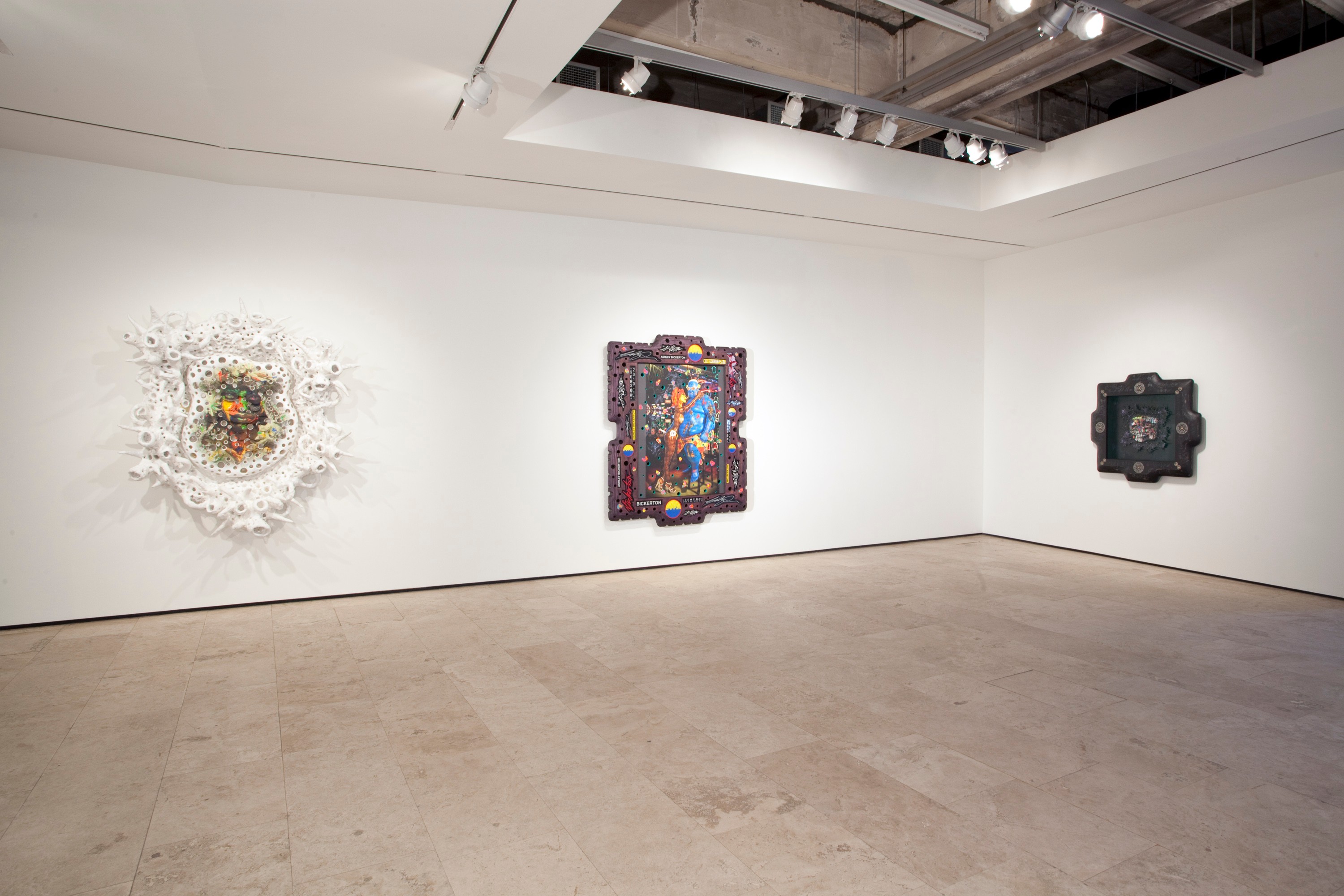 Installation view of Nocturnes at Lehmann Maupin New York