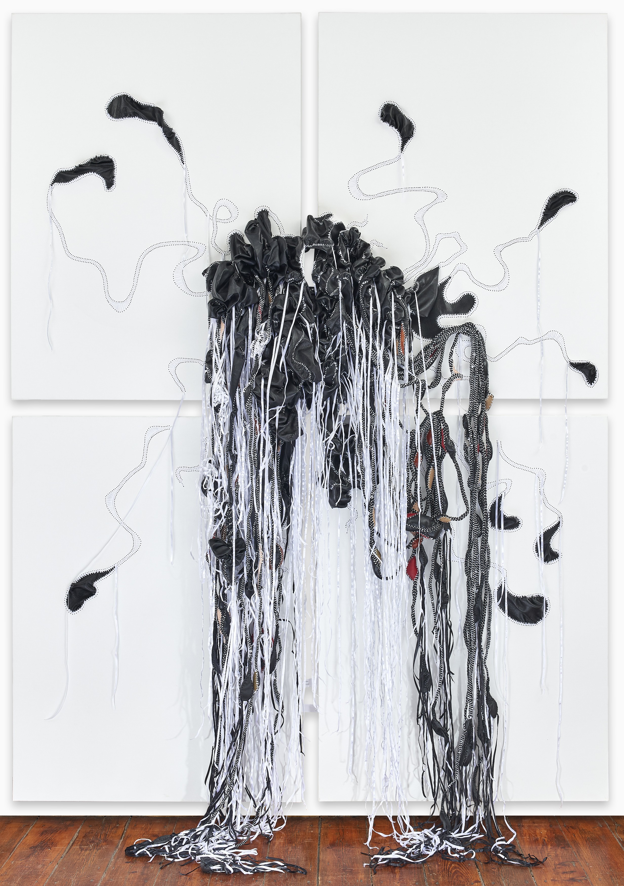 Wall work by Nicholas Hlobo